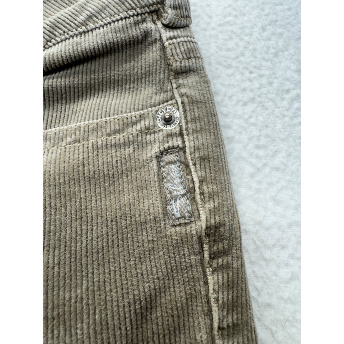 Silver Jeans Co. Corduroy Flare Pants Beige #306B