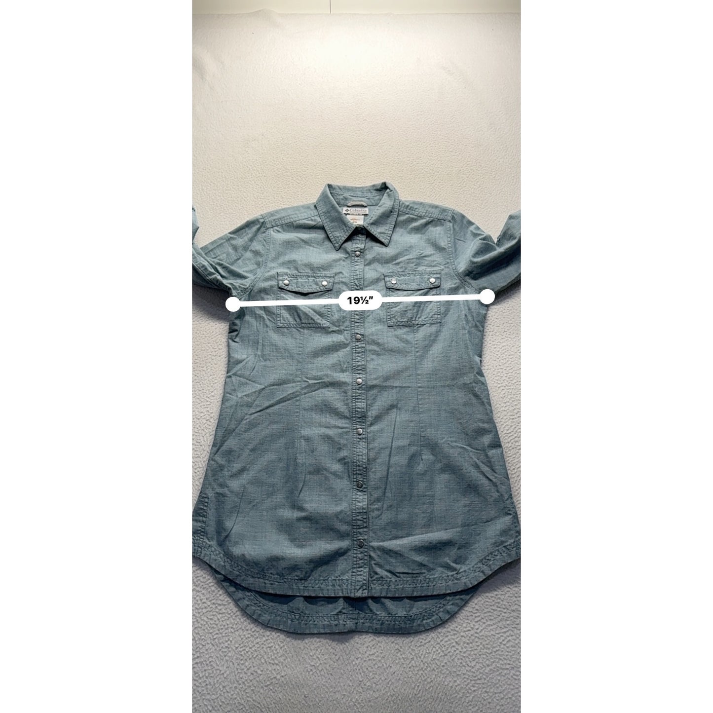 Columbia Long Sleeve Button-Up Shirt M Cotton #9171
