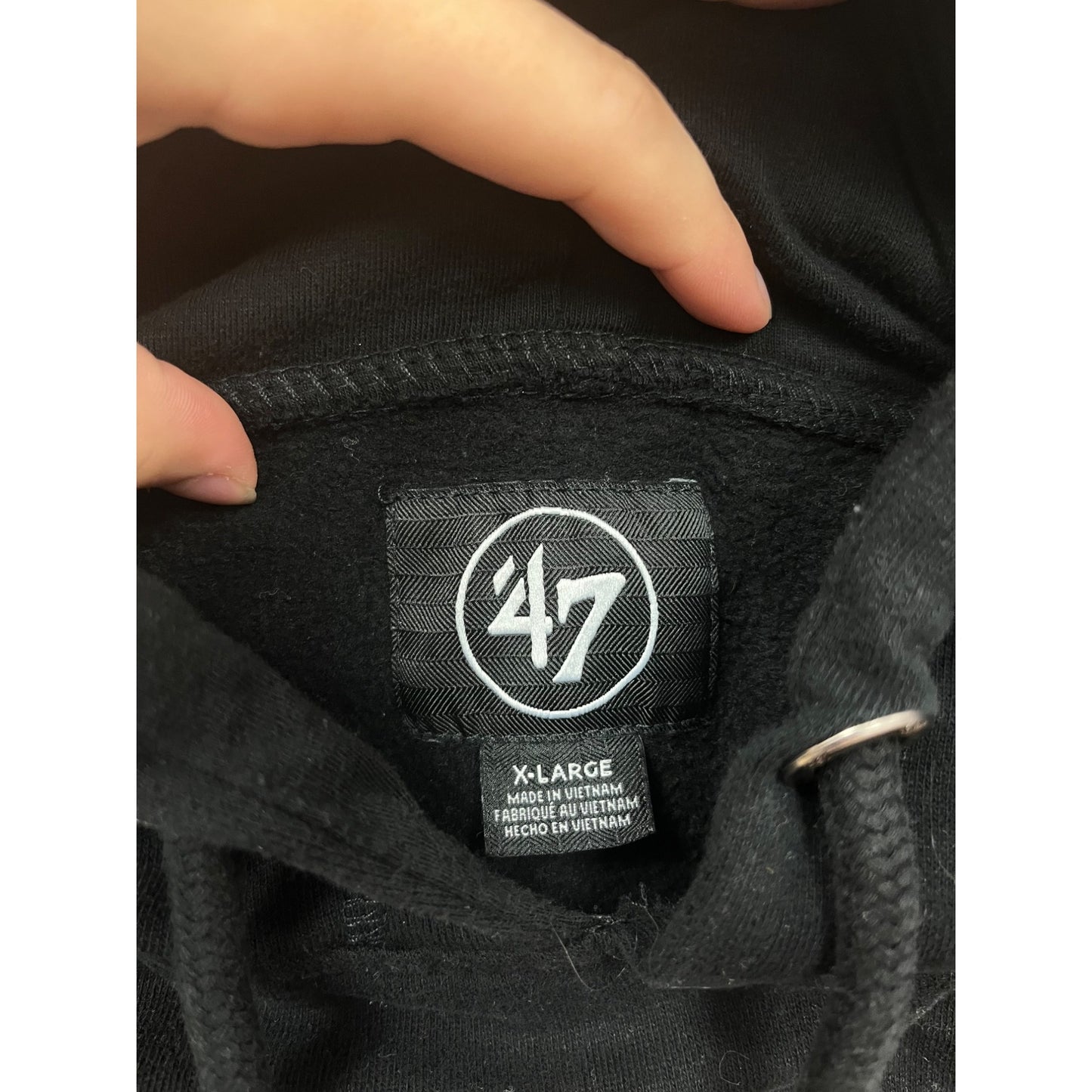 47 Brand Black Graphic Hoodie X-Large #827A