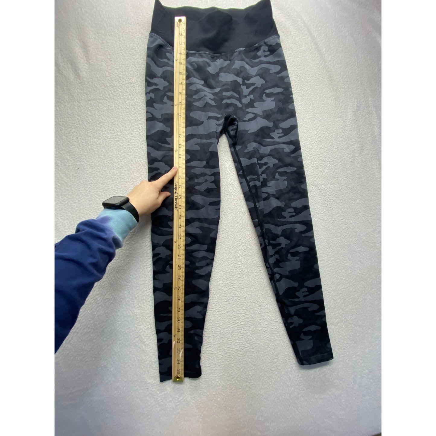 Pink Active Black & Grey Camo Leggings With Butt Scrunch #7004