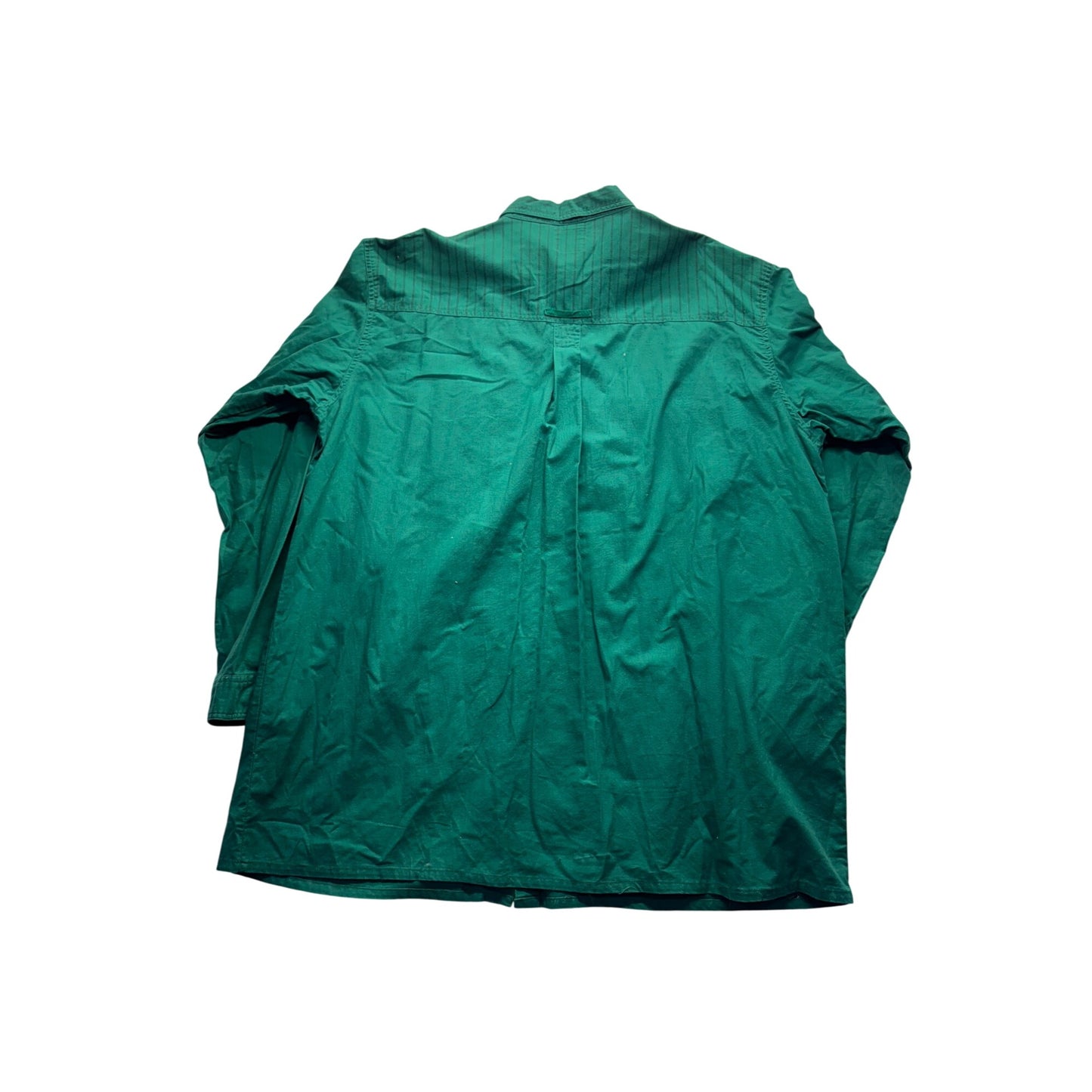 VTGColor Works 2XLT Green Cotton Button-Up Shirt #9066