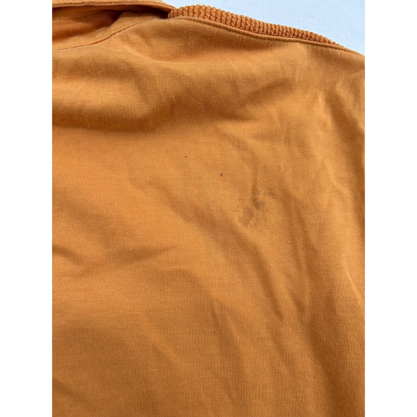 Haband Casual Joe Orange Short Sleeve Polo Shirt With Textured Panels & Button Pockets #6481