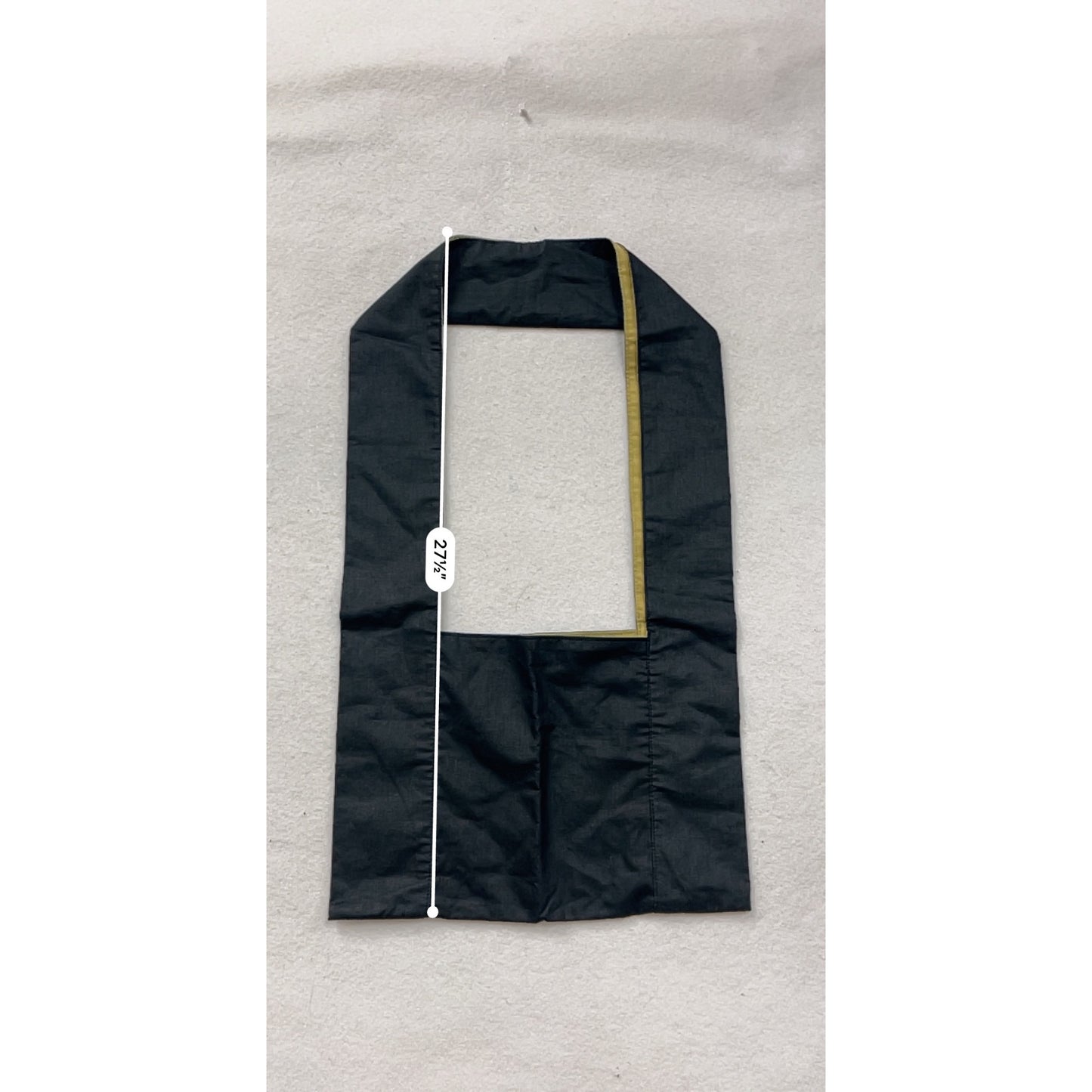 Black & Gold Aveda Tote Bag With Open Center #8249