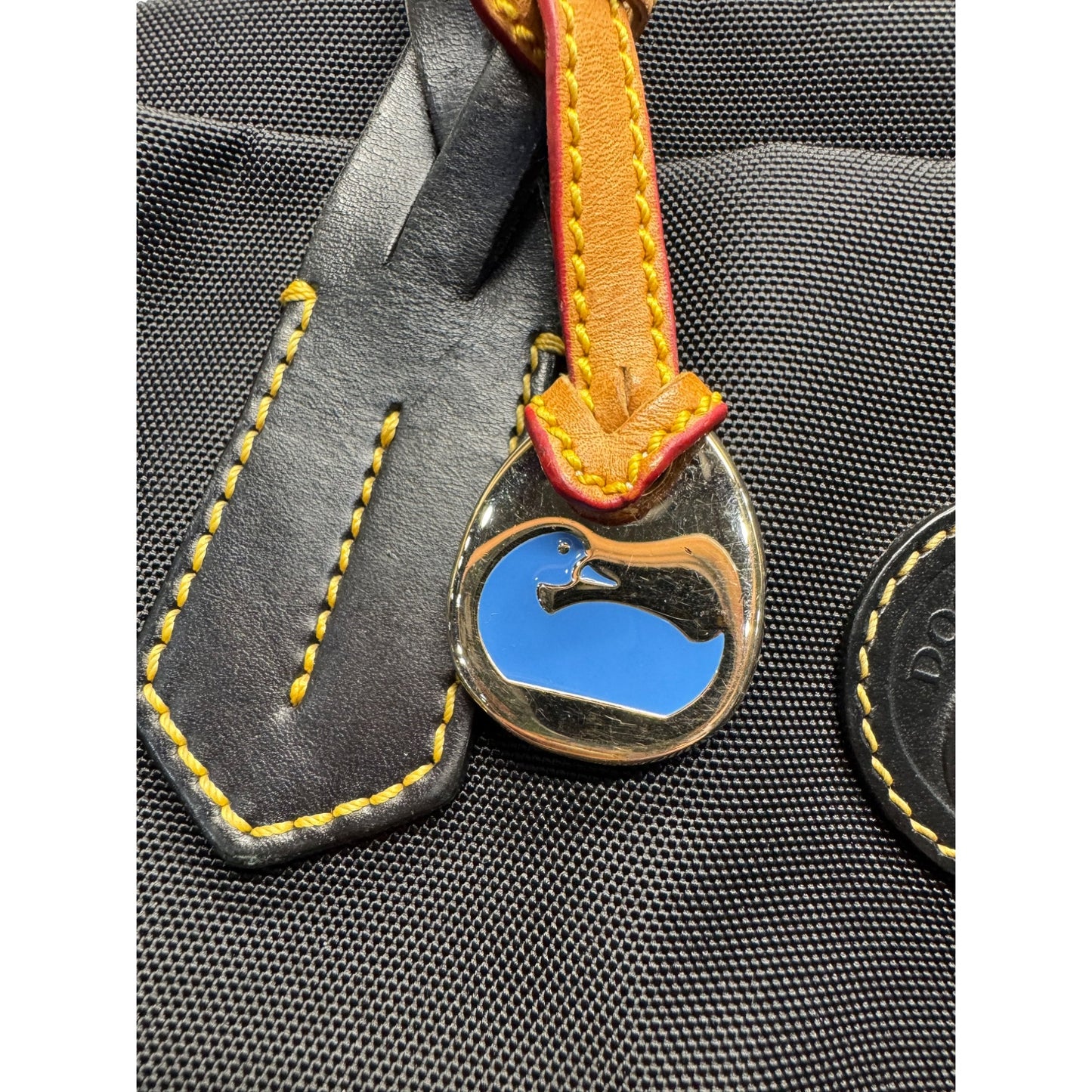 Dooney & Bourke Black Canvas Tote Bag #5920