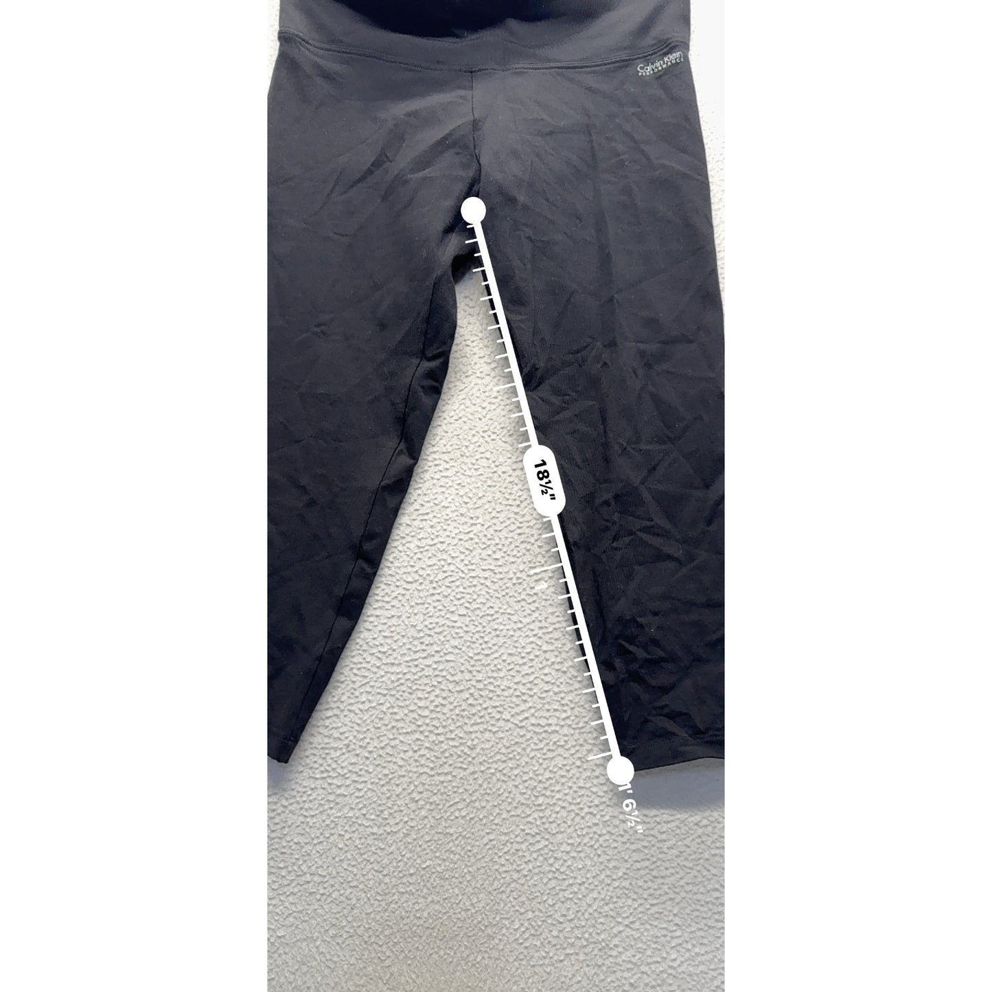 Calvin Klein Performance Quick Dry Capri Leggings M Black #9150