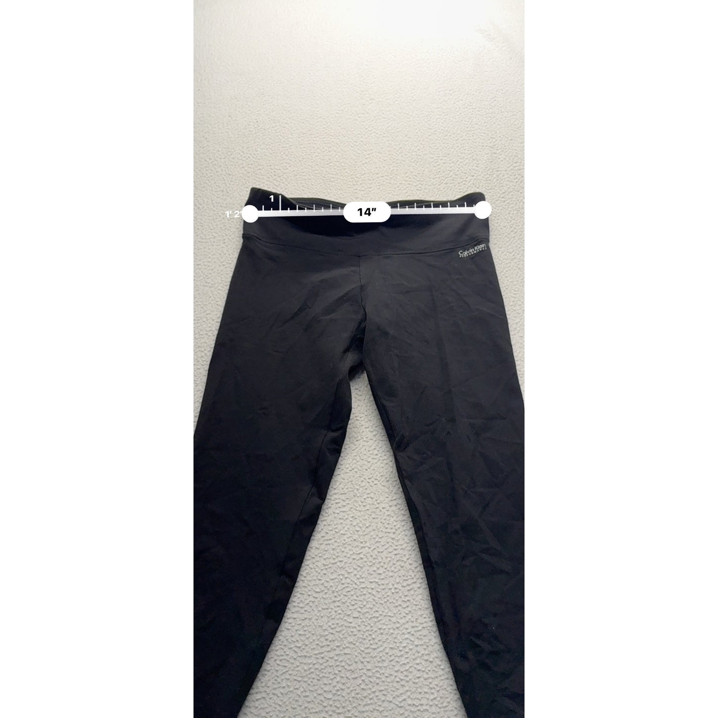 Calvin Klein Performance Quick Dry Capri Leggings M Black #9150