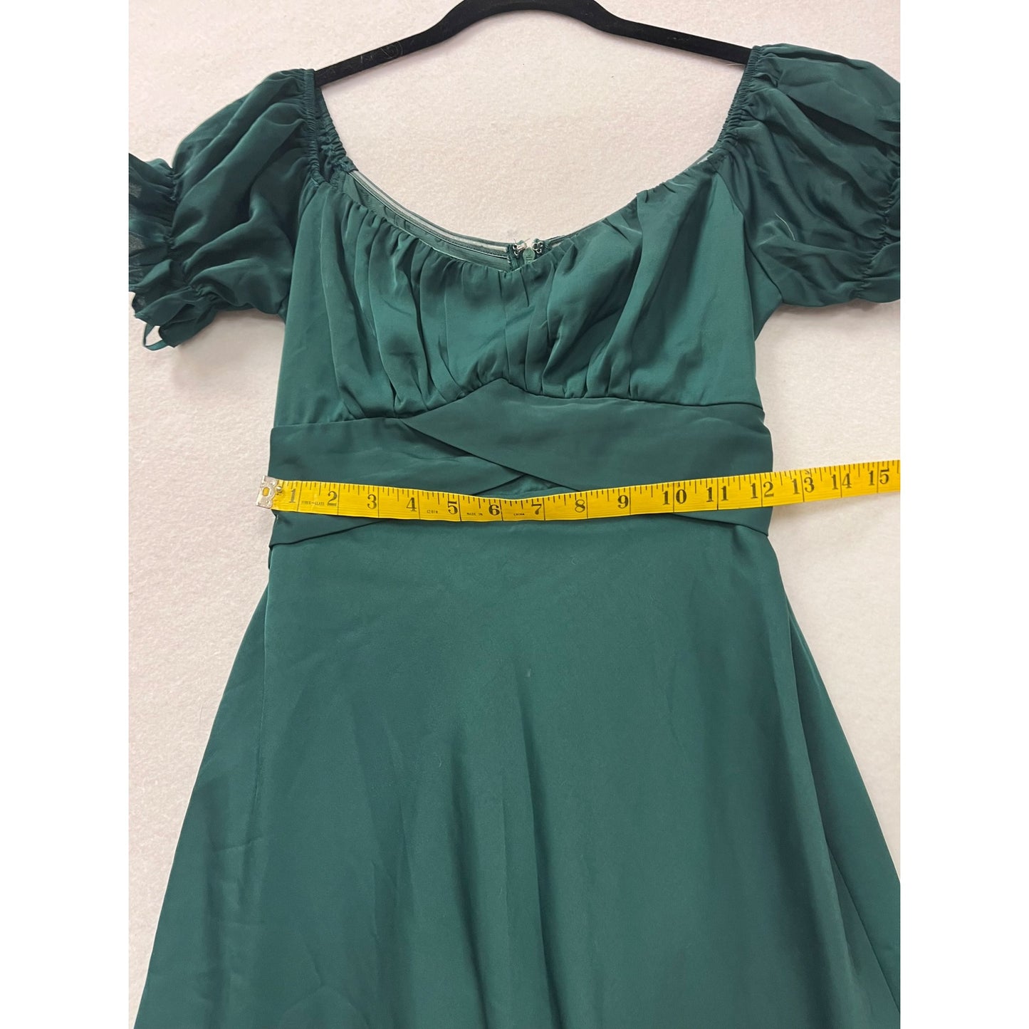 Petal & Pup Womens Emerald Green Off-Shoulder Maxi Dress #6177