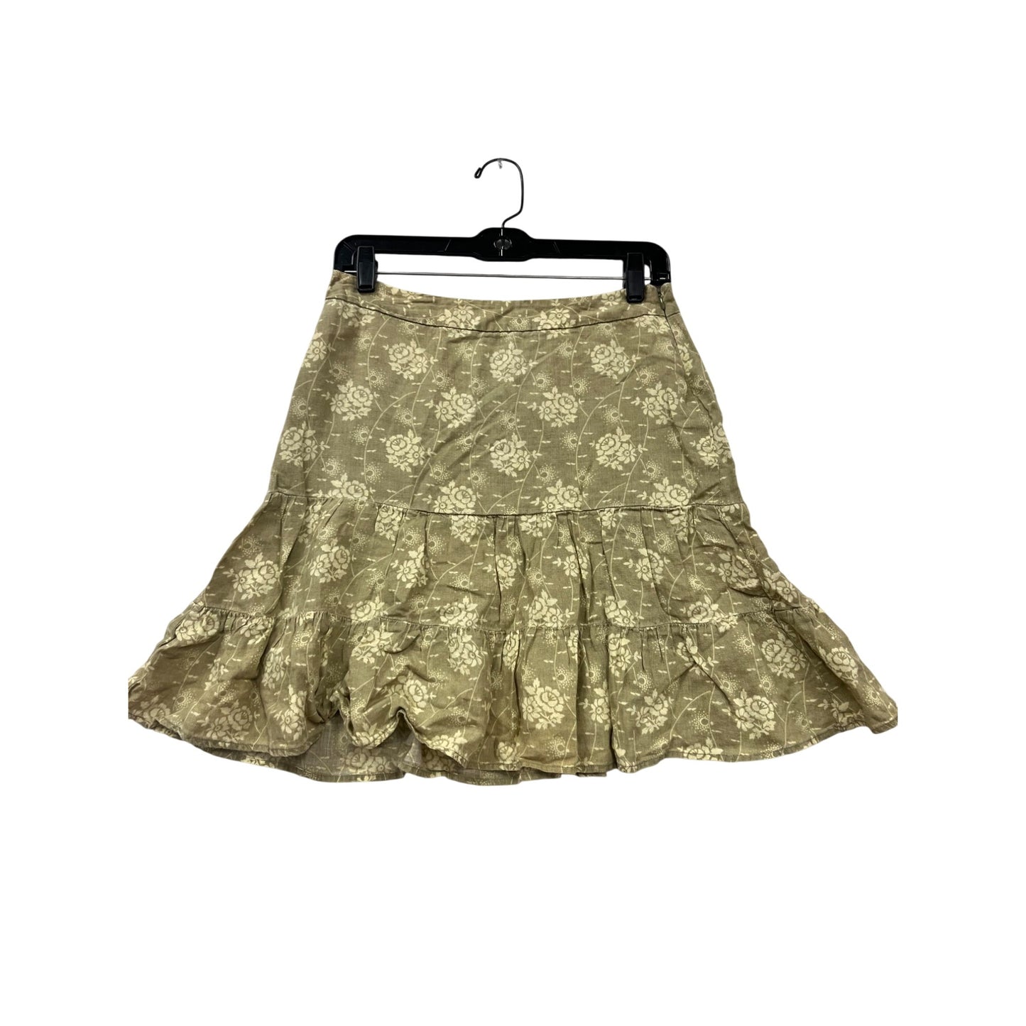 Gap Womens Floral Tiered Linen Skirt Size 1 #391A