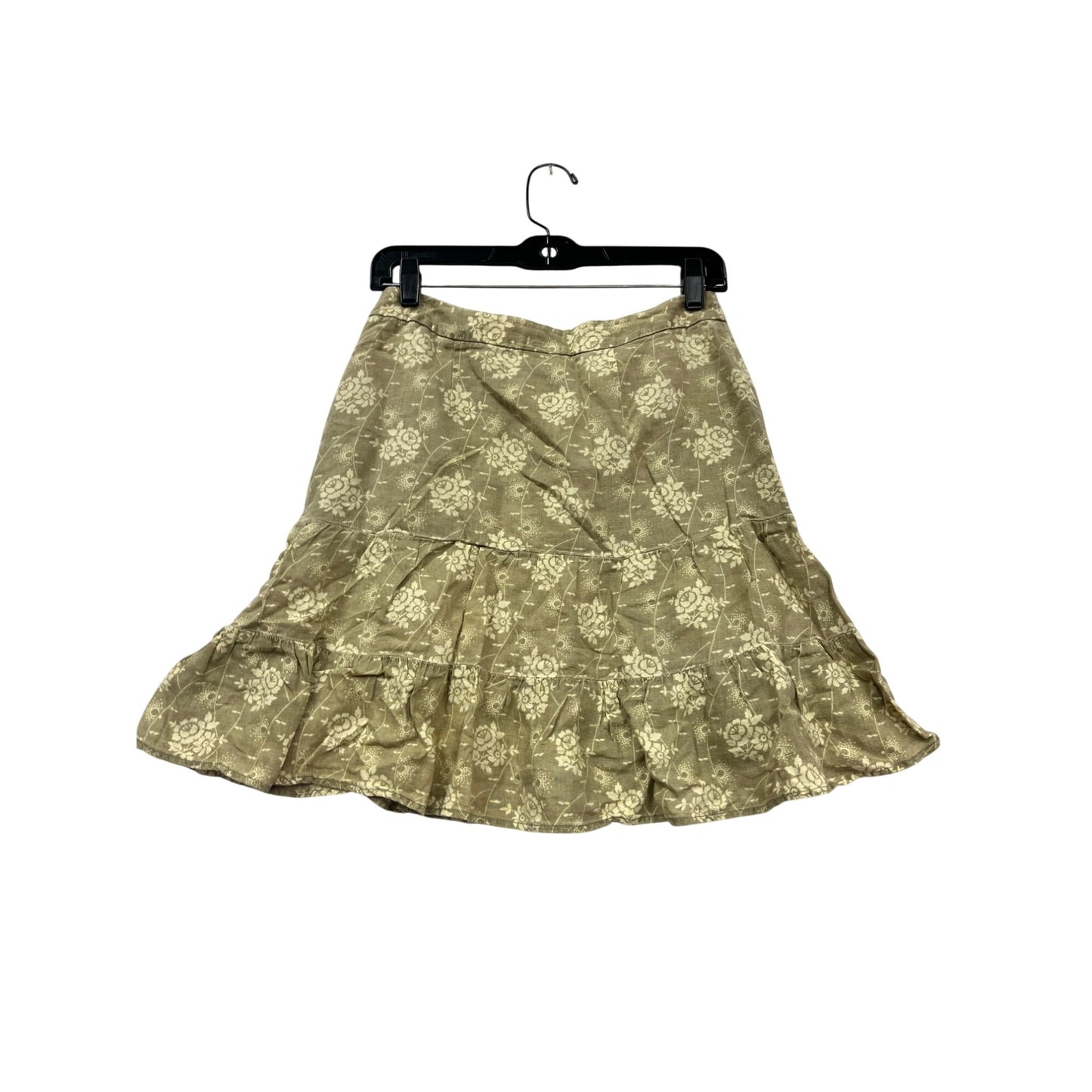Gap Womens Floral Tiered Linen Skirt Size 1 #391A