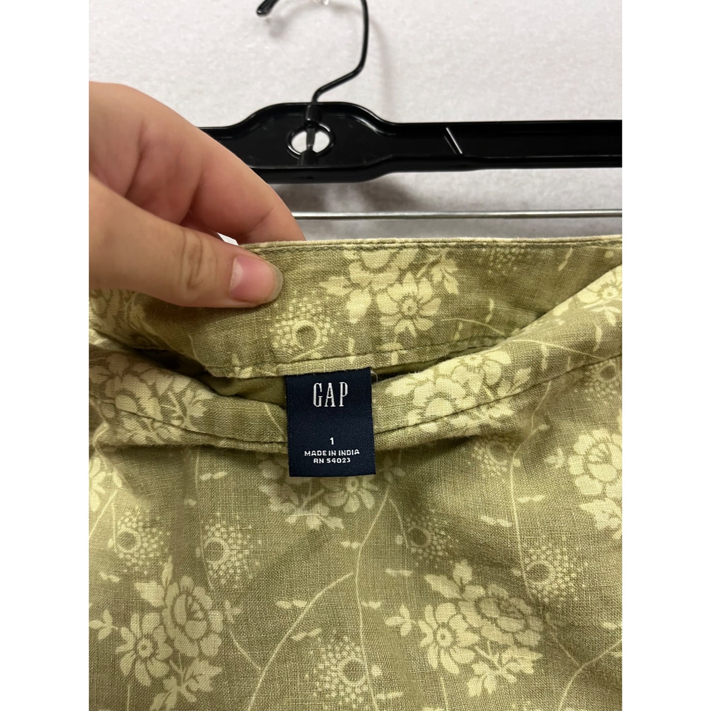 Gap Womens Floral Tiered Linen Skirt Size 1 #391A