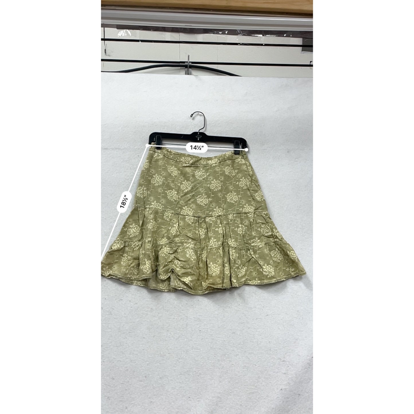Gap Womens Floral Tiered Linen Skirt Size 1 #391A