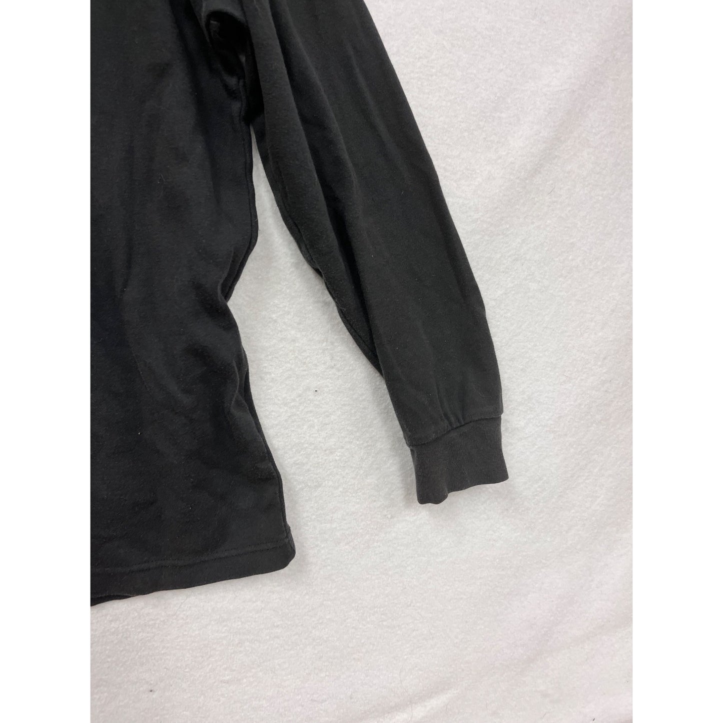 Woolrich Black Cotton Turtleneck Sweater L 100% Cotton Made In USA #8378