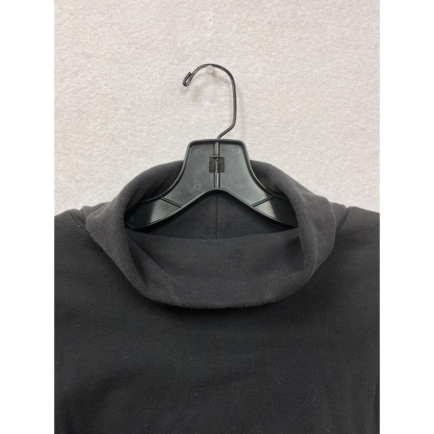 Woolrich Black Cotton Turtleneck Sweater L 100% Cotton Made In USA #8378