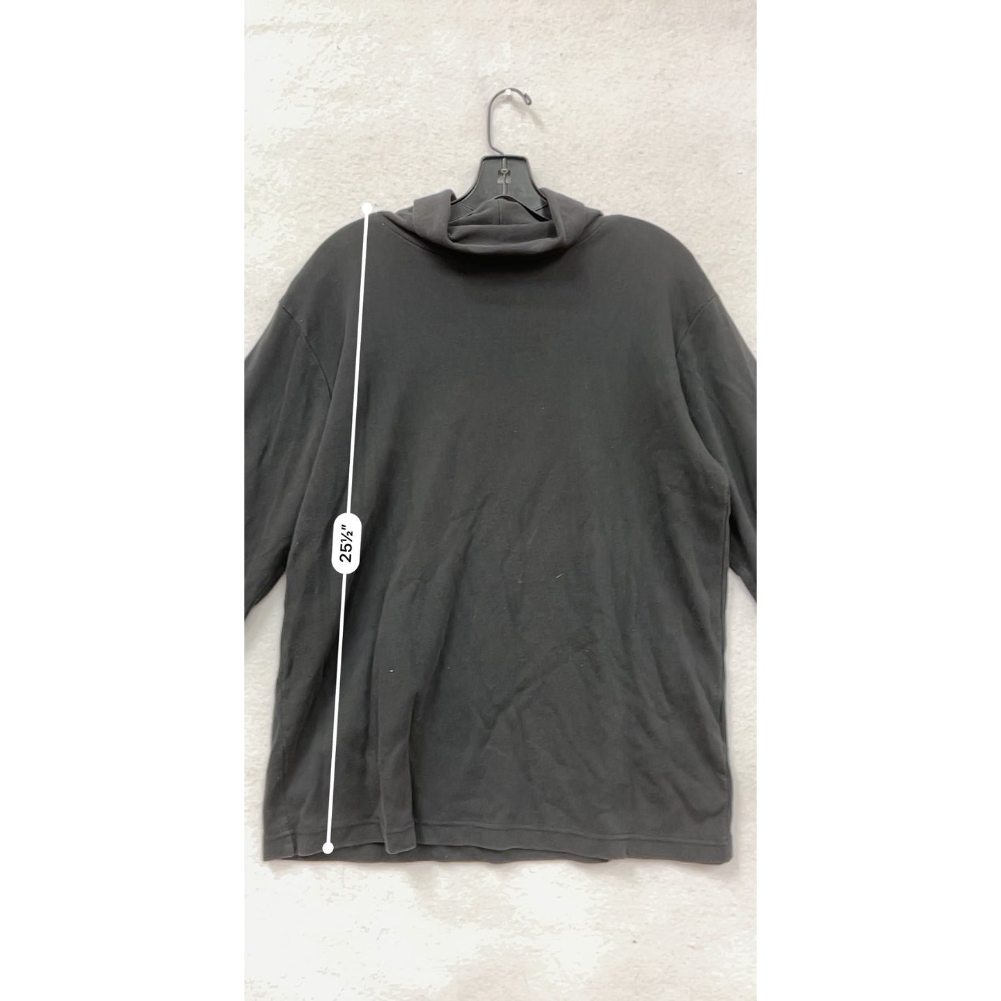 Woolrich Black Cotton Turtleneck Sweater L 100% Cotton Made In USA #8378