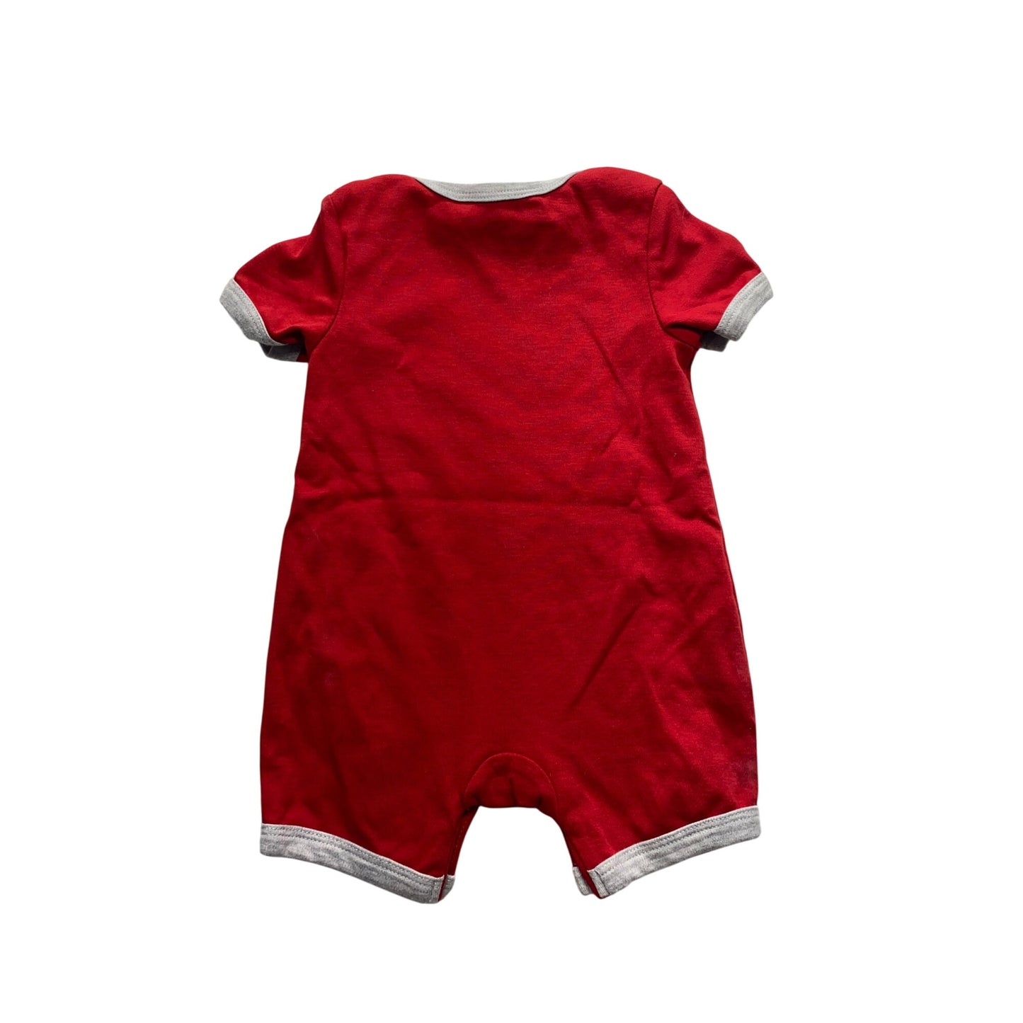 Baby Guess Red & Gold Logo Romper #5875