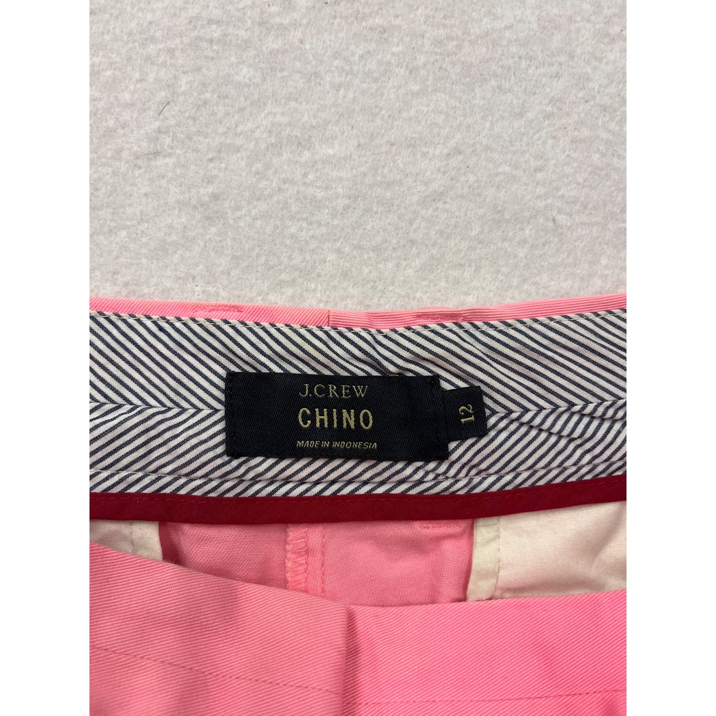 J.Crew Womens Chino Shorts Size 12 Pink #6408