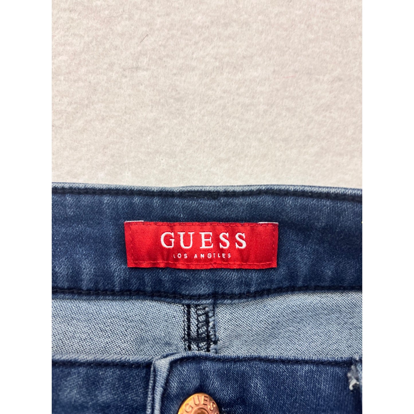 Guess Womens High-Rise Blue Denim Shorts Size 4 #6421