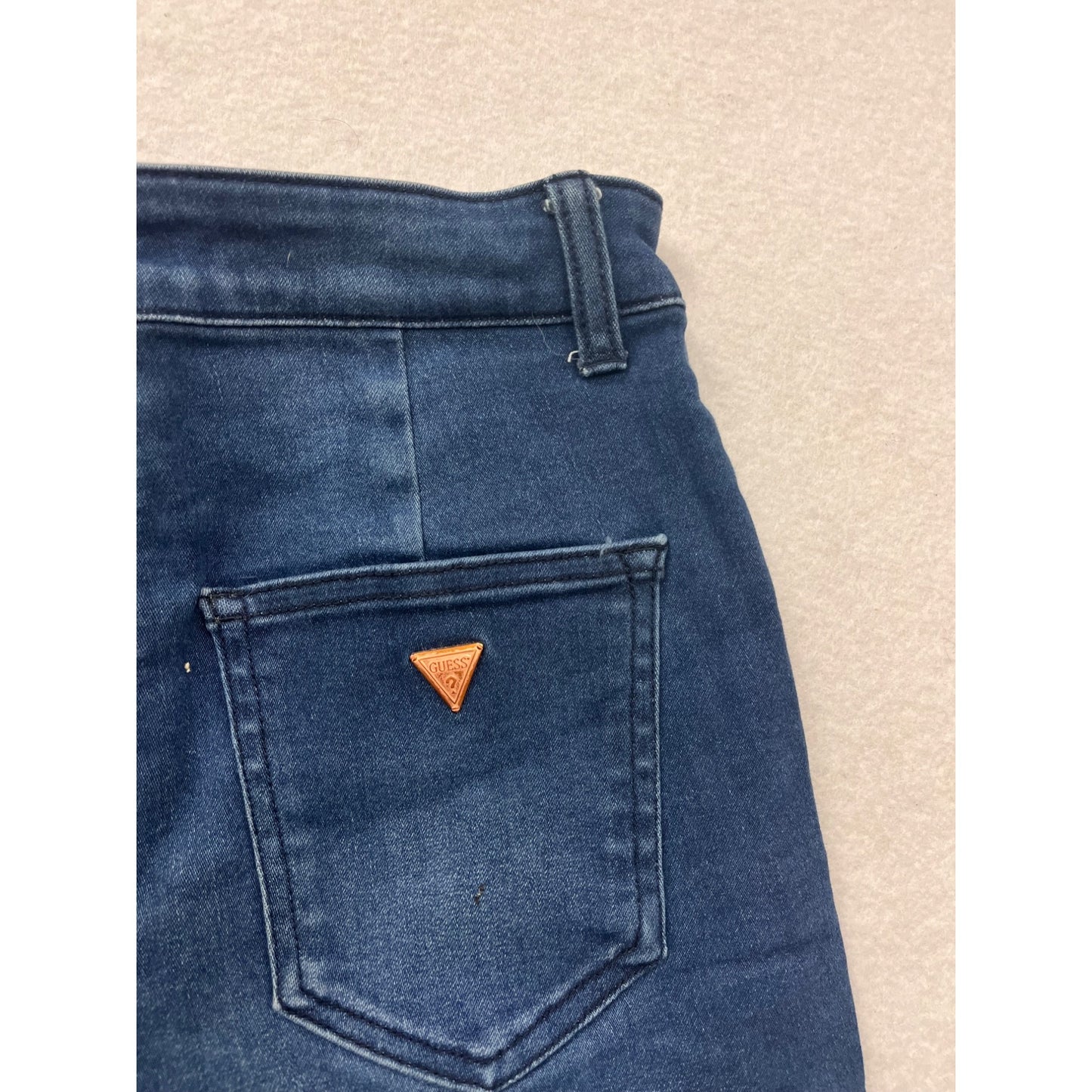 Guess Womens High-Rise Blue Denim Shorts Size 4 #6421