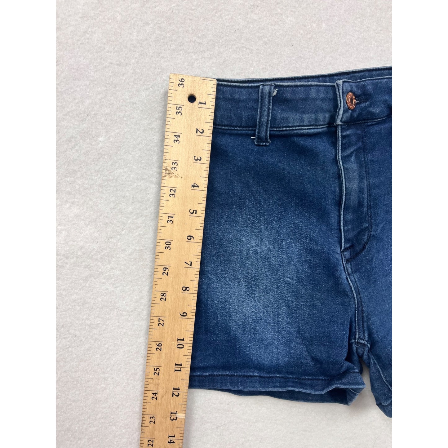 Guess Womens High-Rise Blue Denim Shorts Size 4 #6421