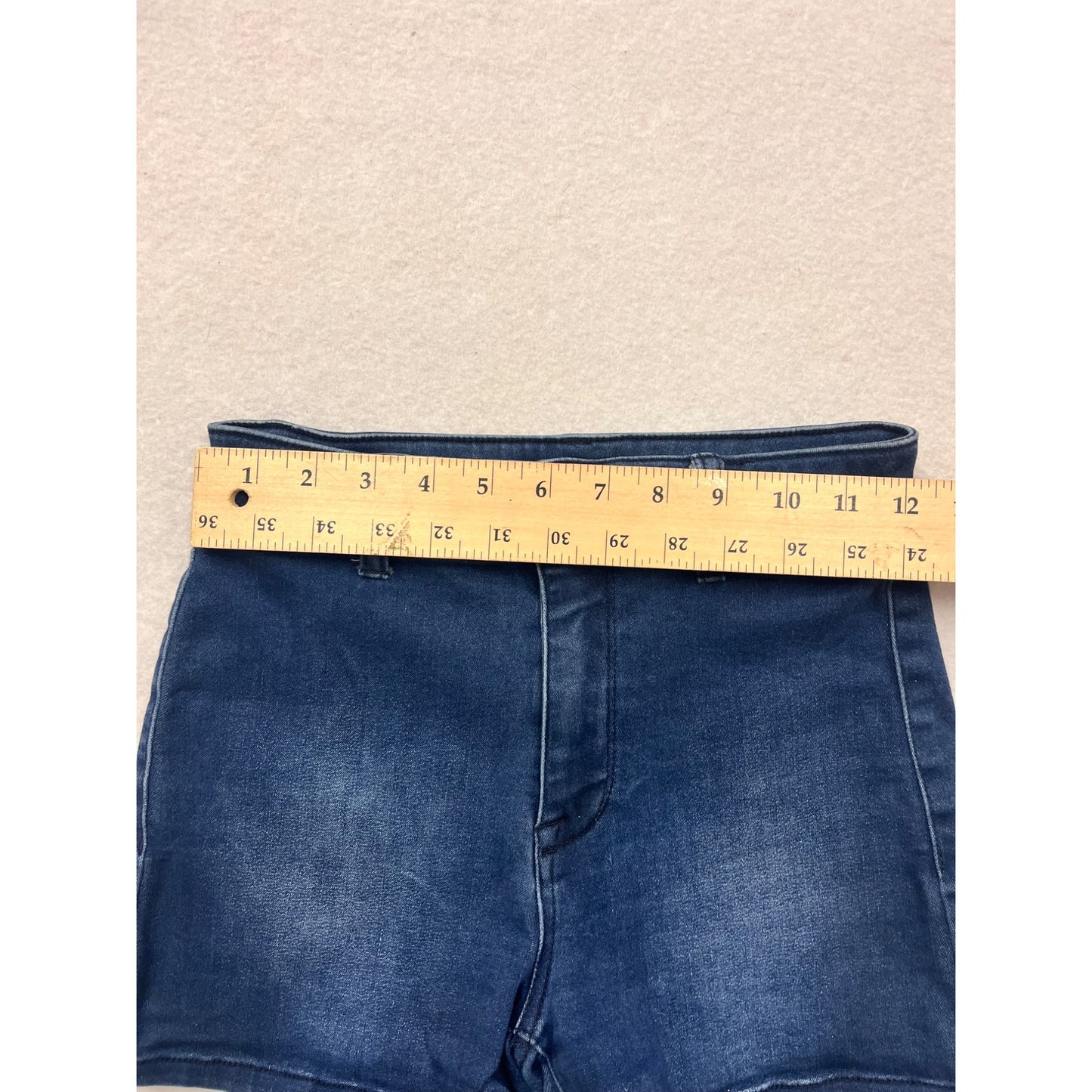 Guess Womens High-Rise Blue Denim Shorts Size 4 #6421