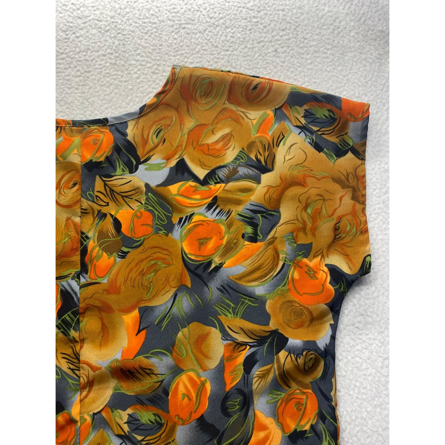 Vintage Bentley Womens Floral Short Sleeve Top #5895