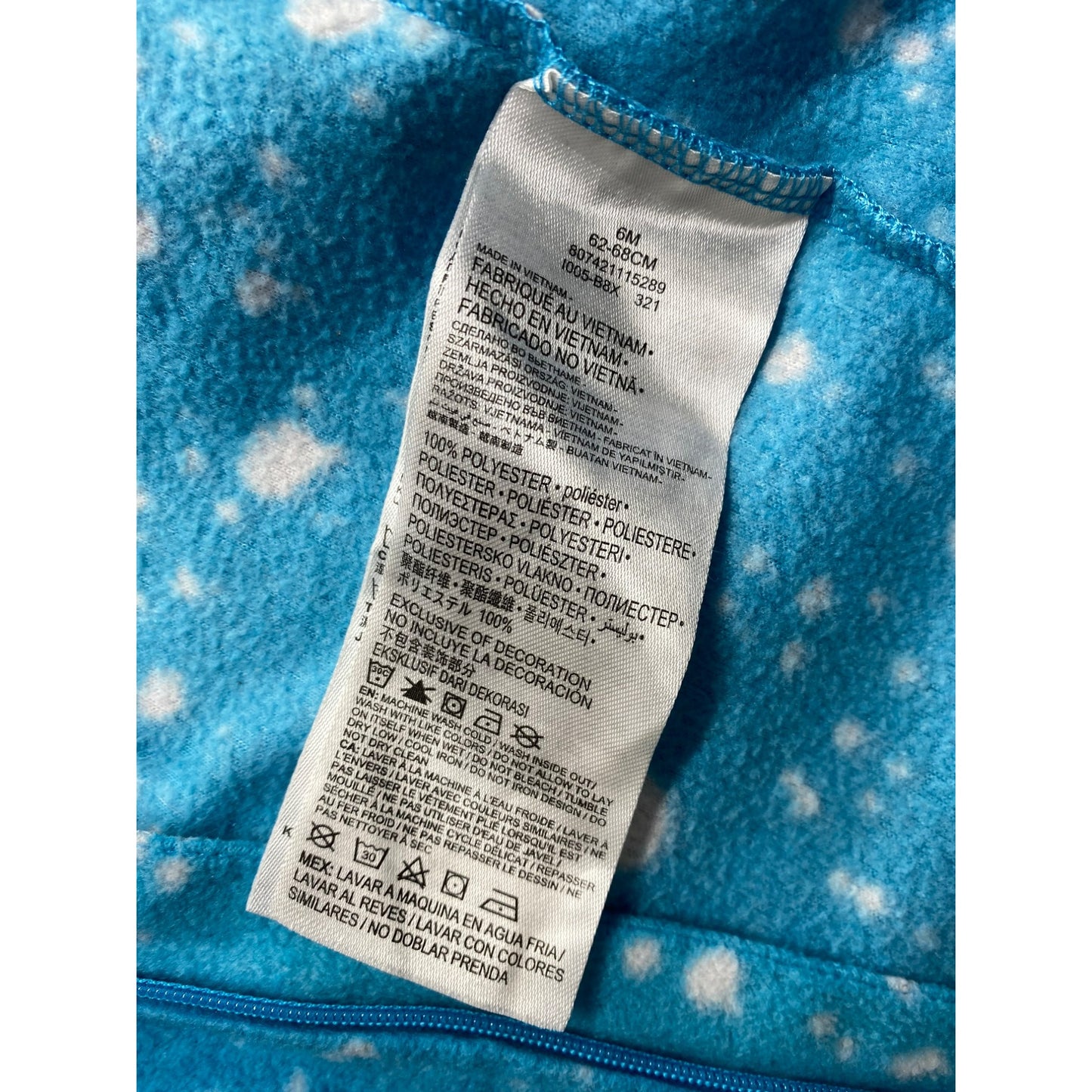 Baby Girl Blue Nike Fleece PJs #5419