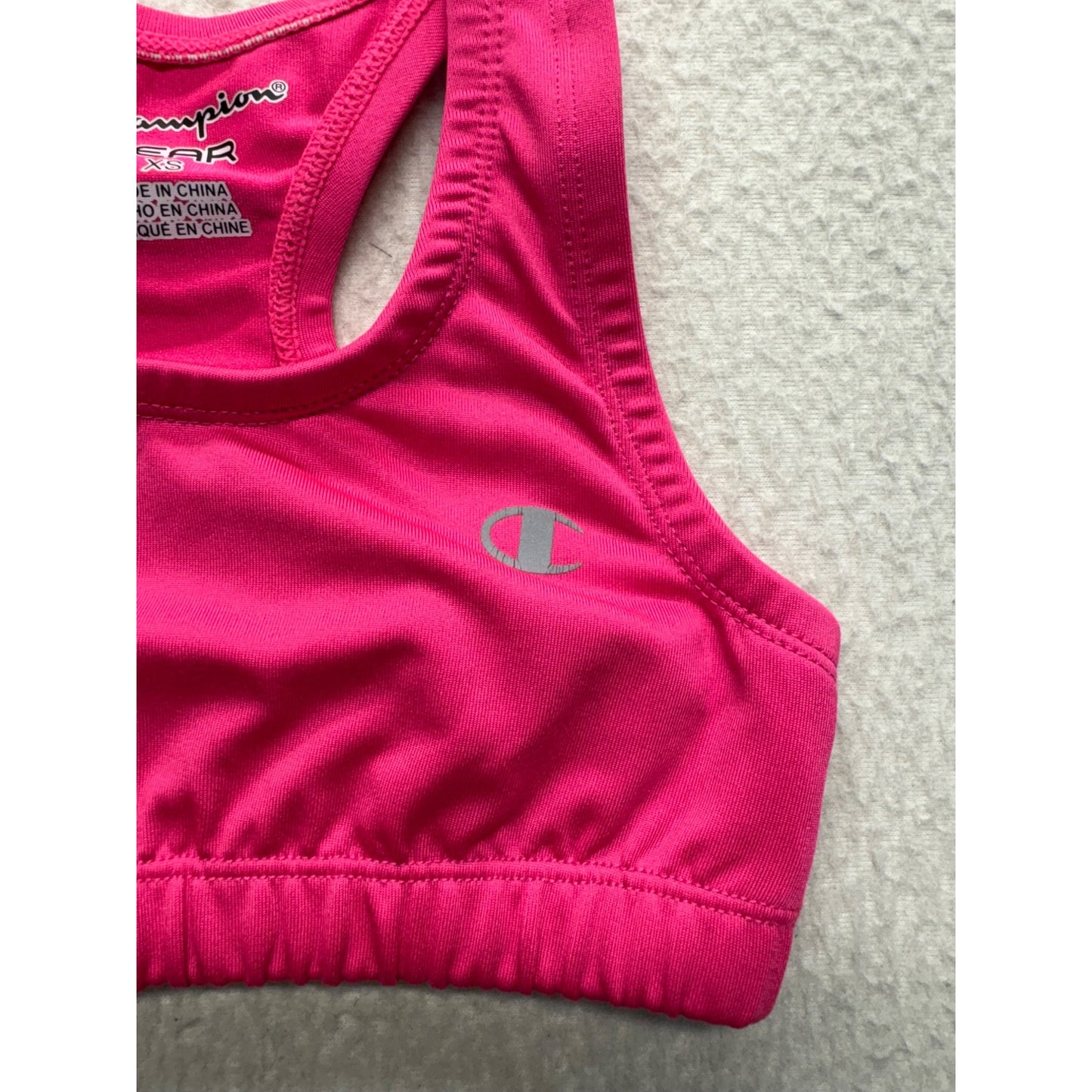 Champion Youth XS Pink Racerback Sports Bra #7411