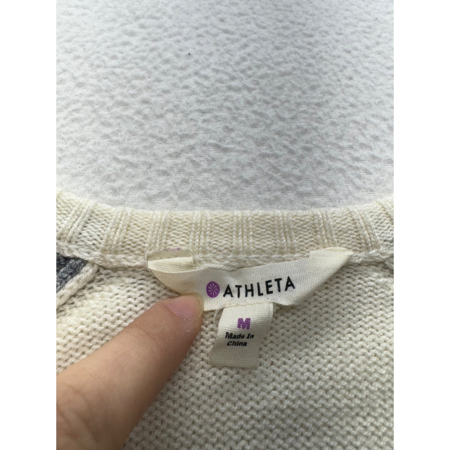 Athleta Womens Cable Knit Sweater #7421