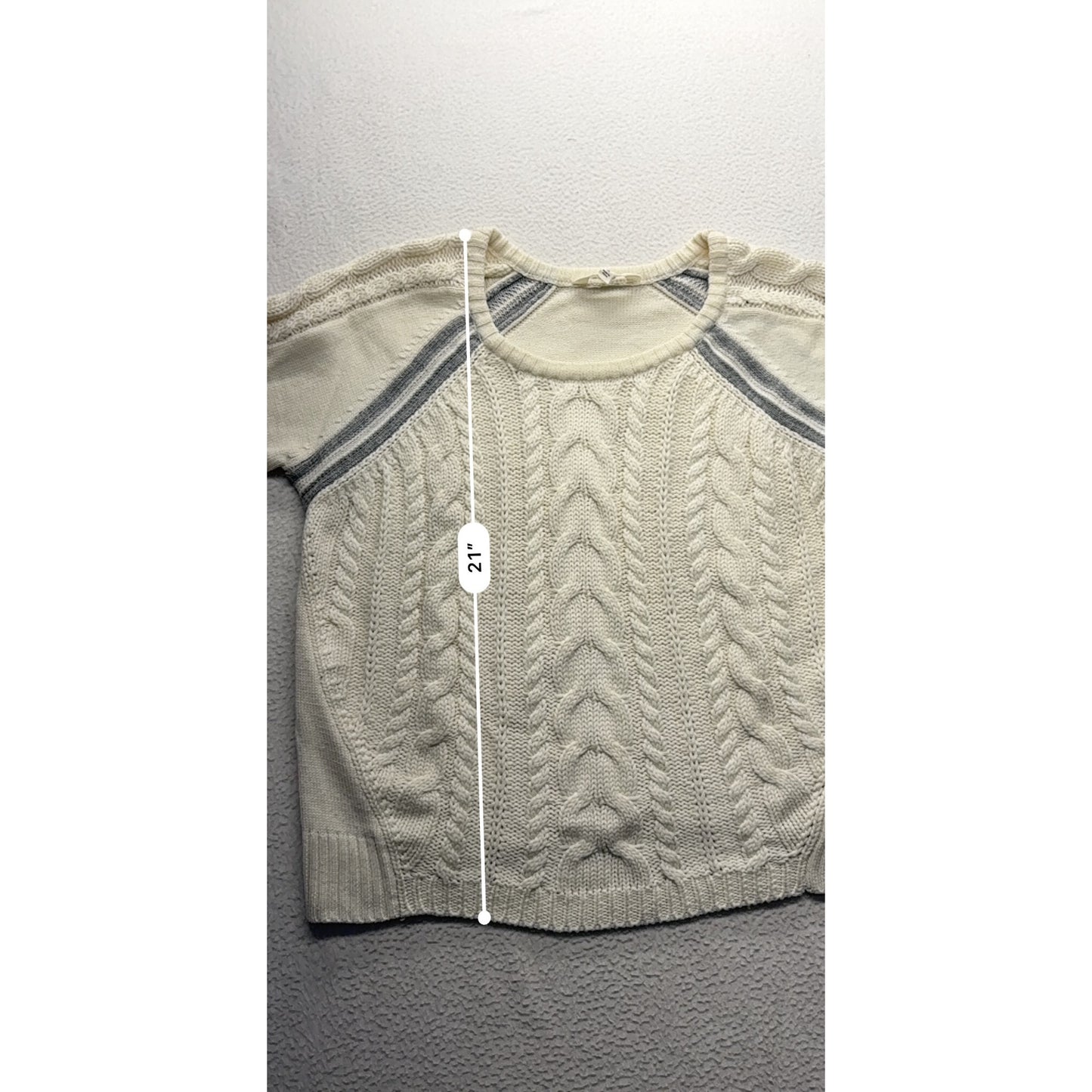 Athleta Womens Cable Knit Sweater #7421