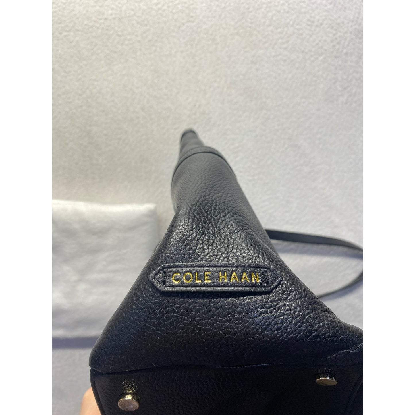 Cole Haan Black Leather Tote Bag #5770