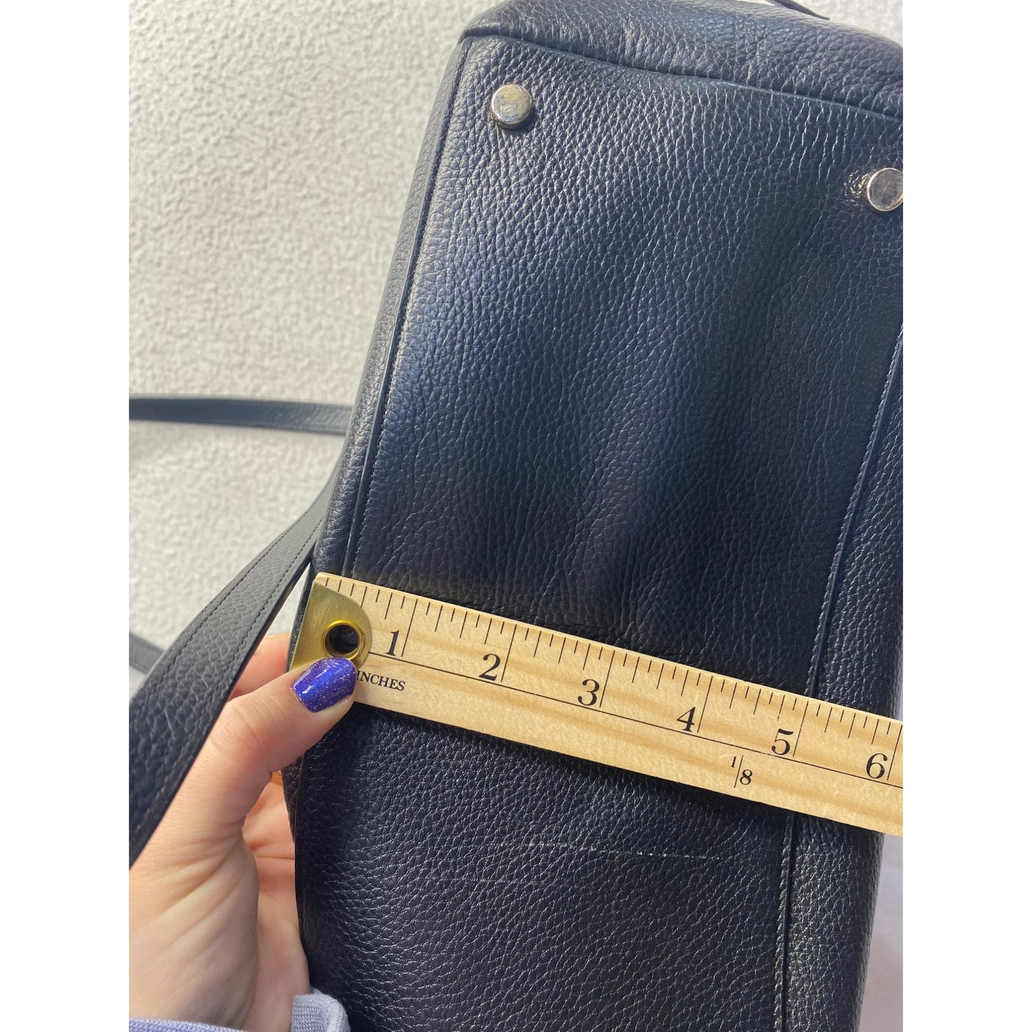 Cole Haan Black Leather Tote Bag #5770