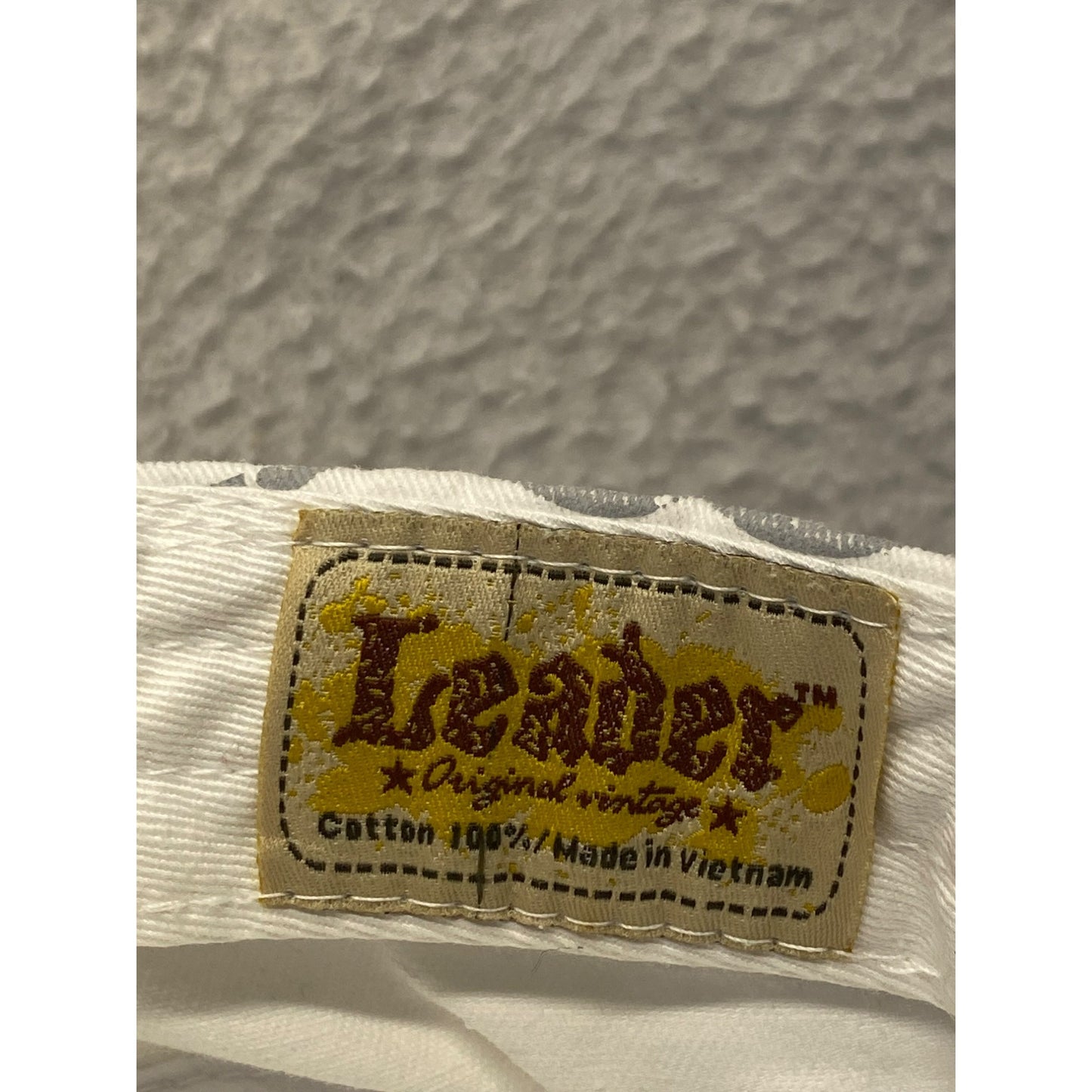 Leader Embroidered White Baseball Cap With Adjustable Strap #5839