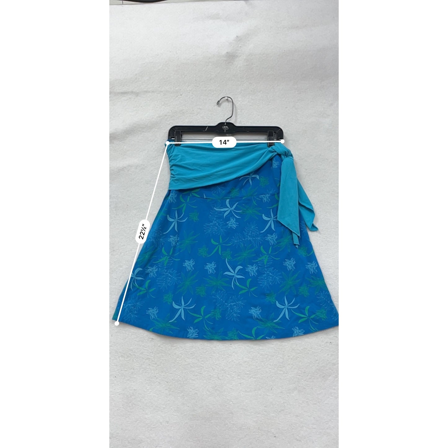 Kuhl Blue Floral Wrap Skirt #8577