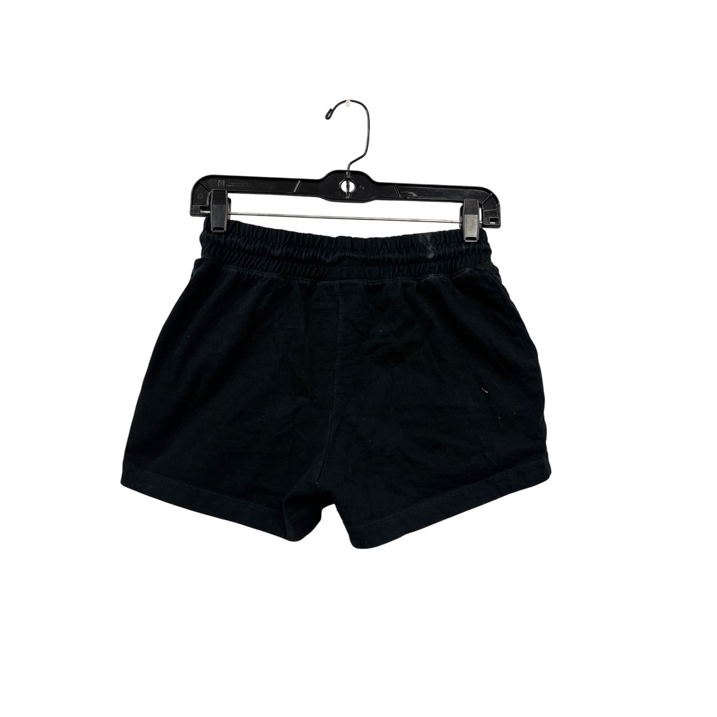 Champion Womens XS Black Cotton Athletic Shorts With Drawstring Waist & Logo Detail #8037