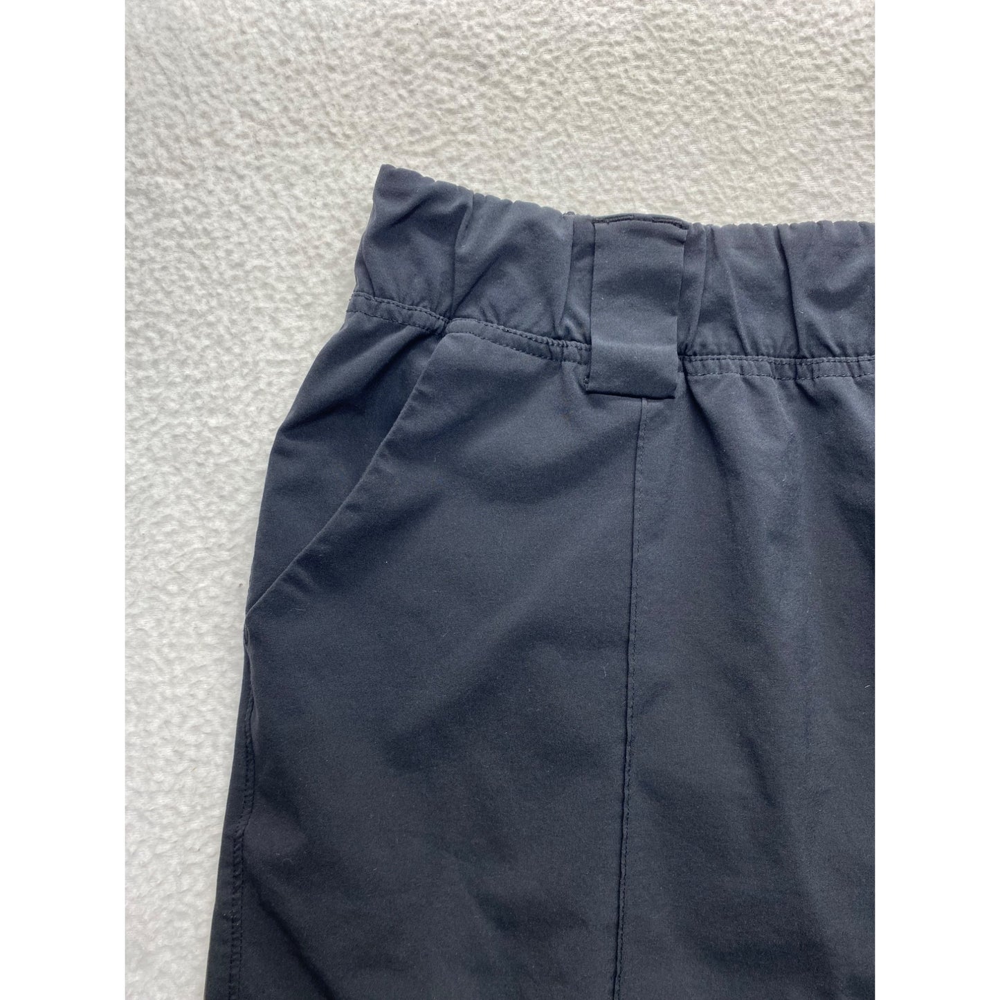 Athleta Womens Black Lightweight Recycled Polyester/Spandex Elastic Waist Shorts #7184