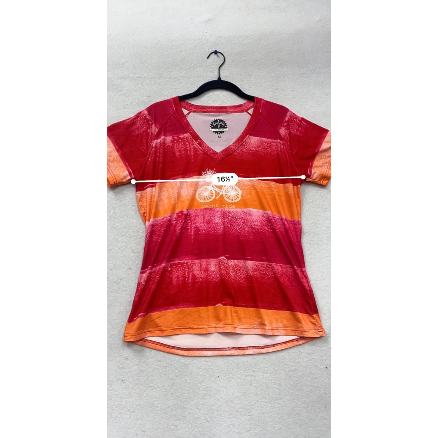Run Pretty Far "Sweet Ride" Striped V-Neck #442A
