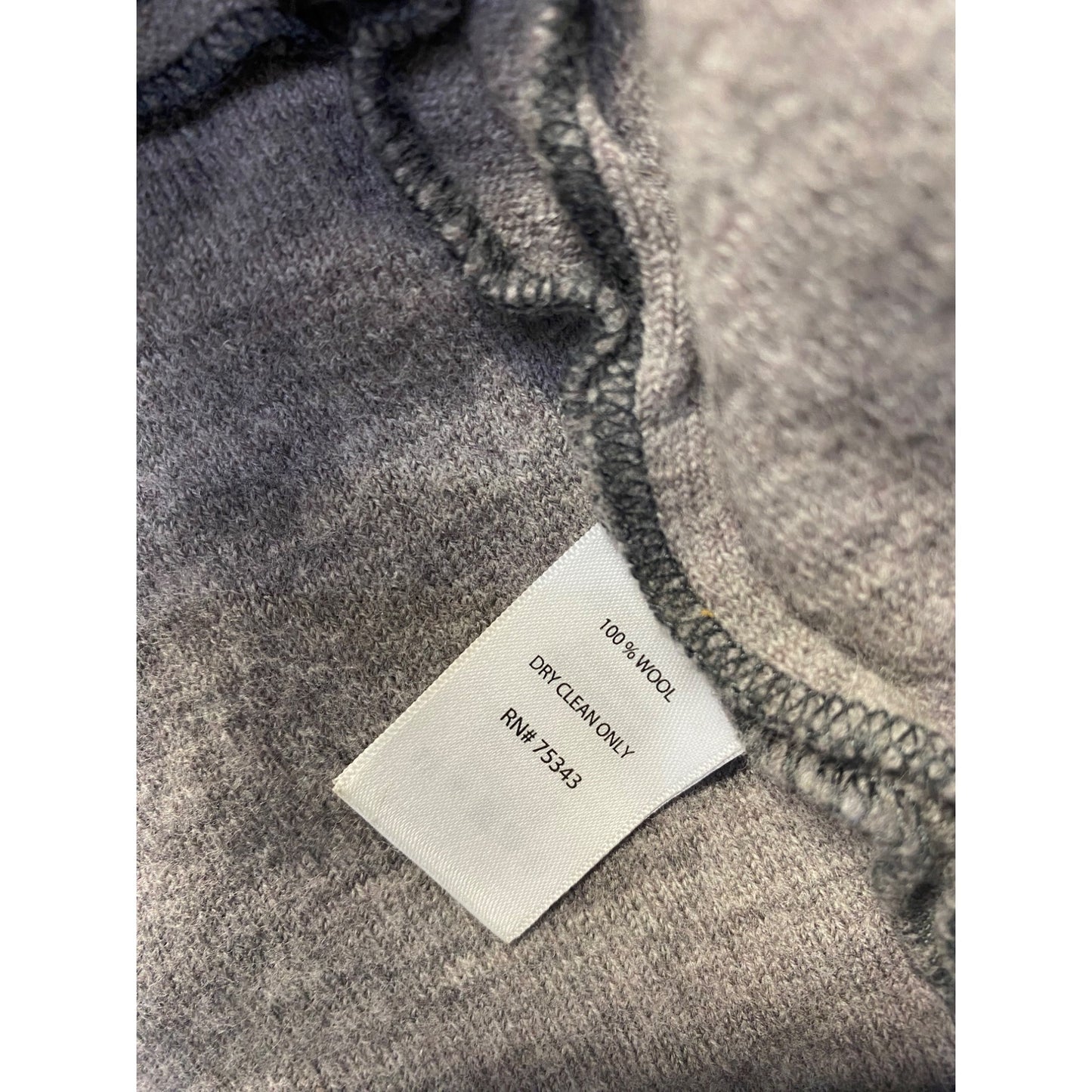 Paraphrase Hooded Wool Cardigan With Belt Gray/Black Womens #7111