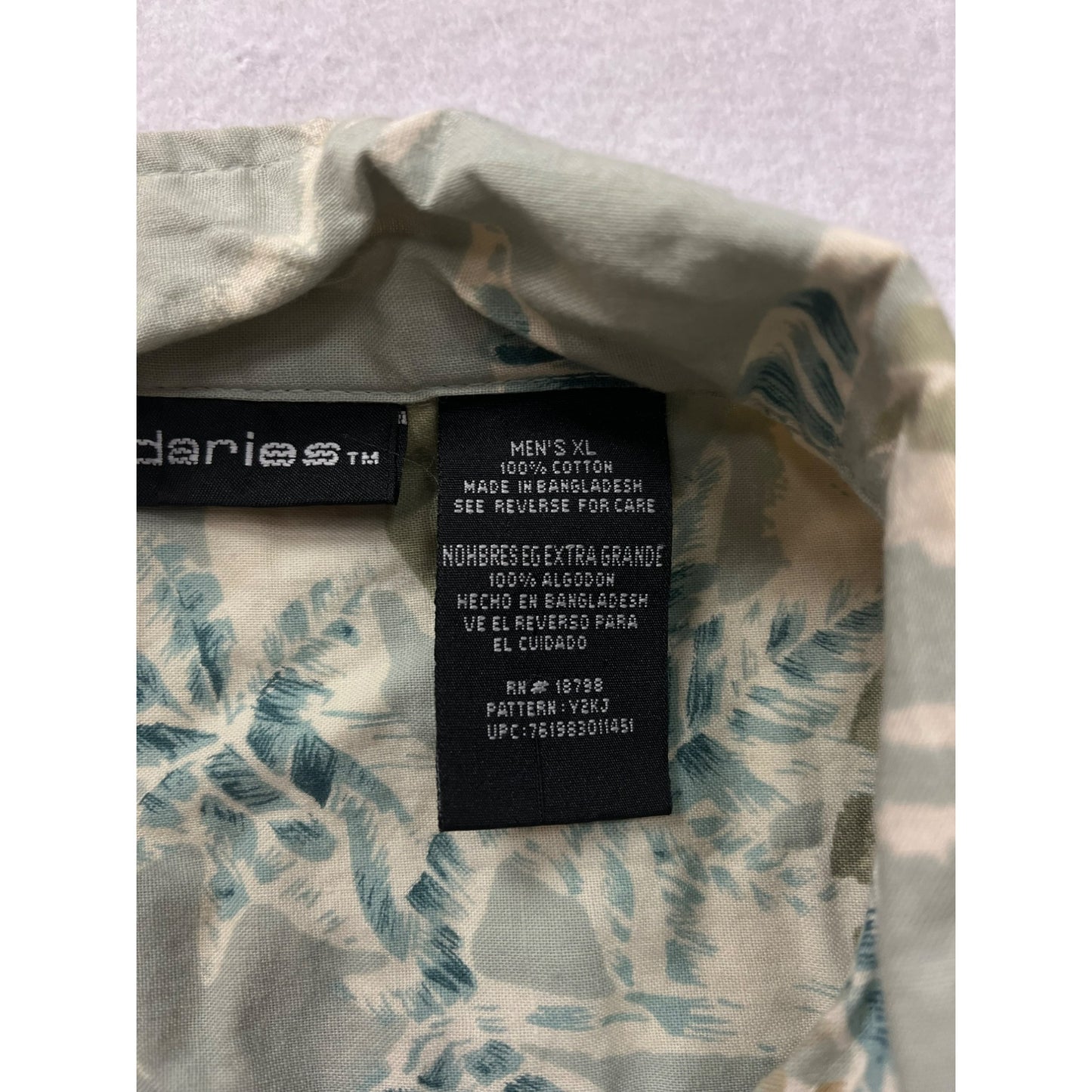 Men’s Vintage No Boundaries Hawaiian Shirt #2990