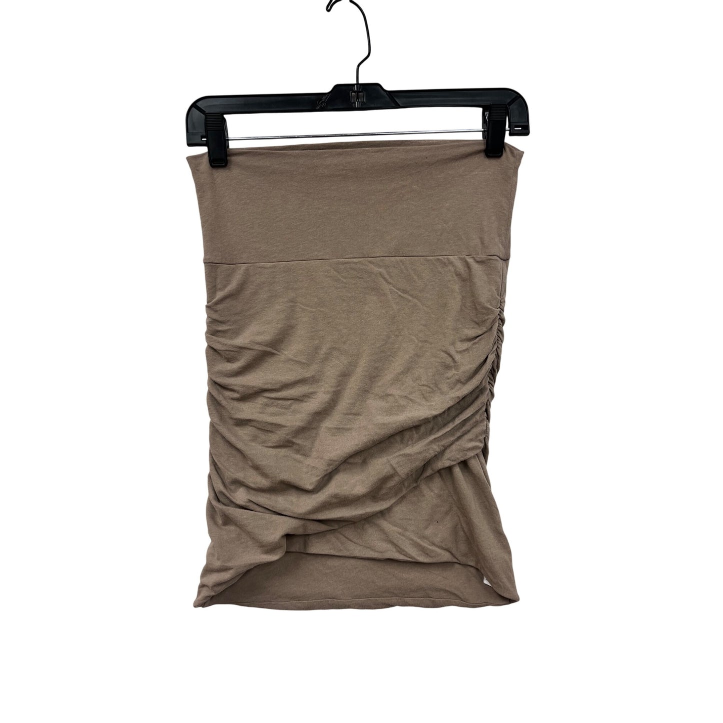 James Perse Womens Ruched Stretch Skirt Size 2 Cotton & Lycra #6825