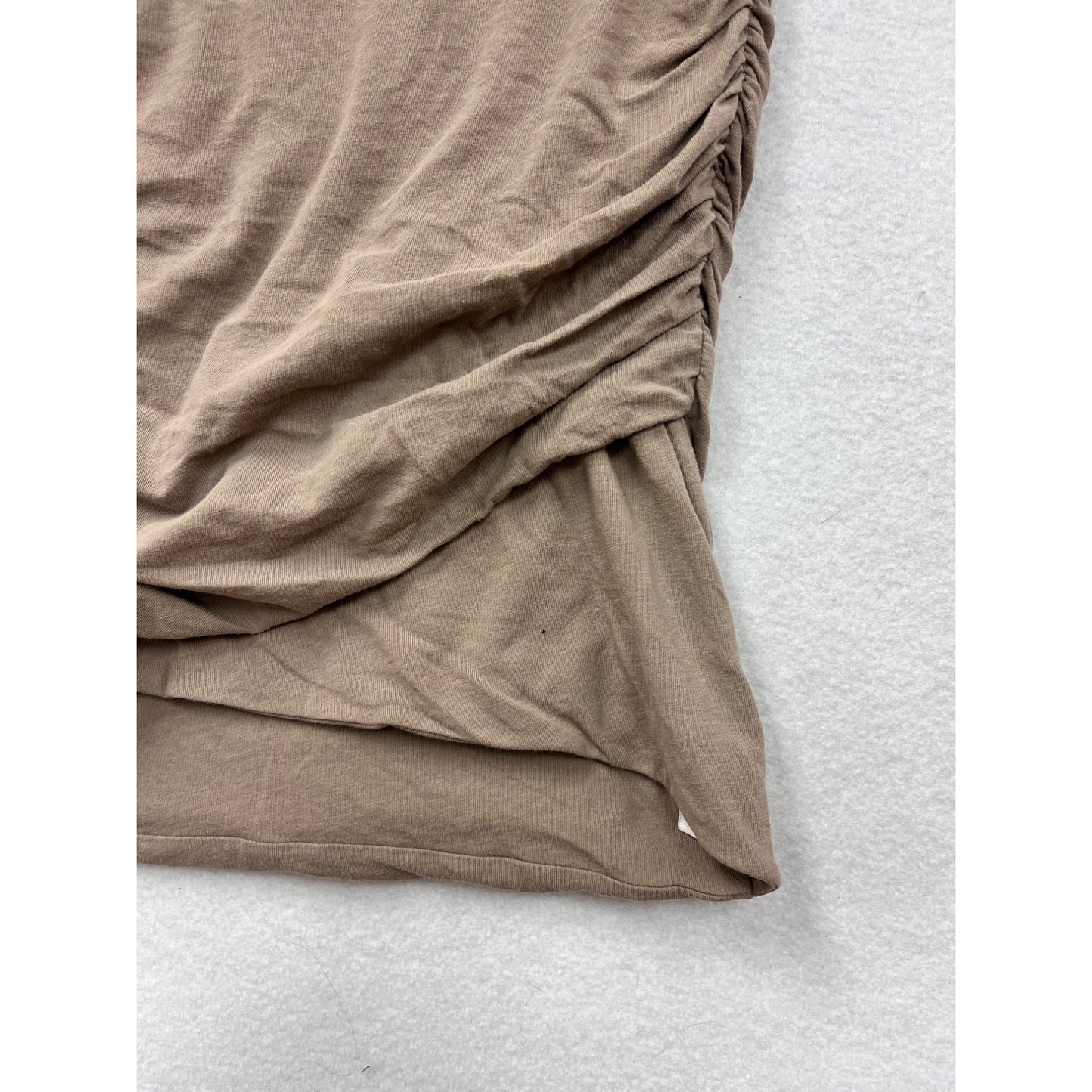 James Perse Womens Ruched Stretch Skirt Size 2 Cotton & Lycra #6825