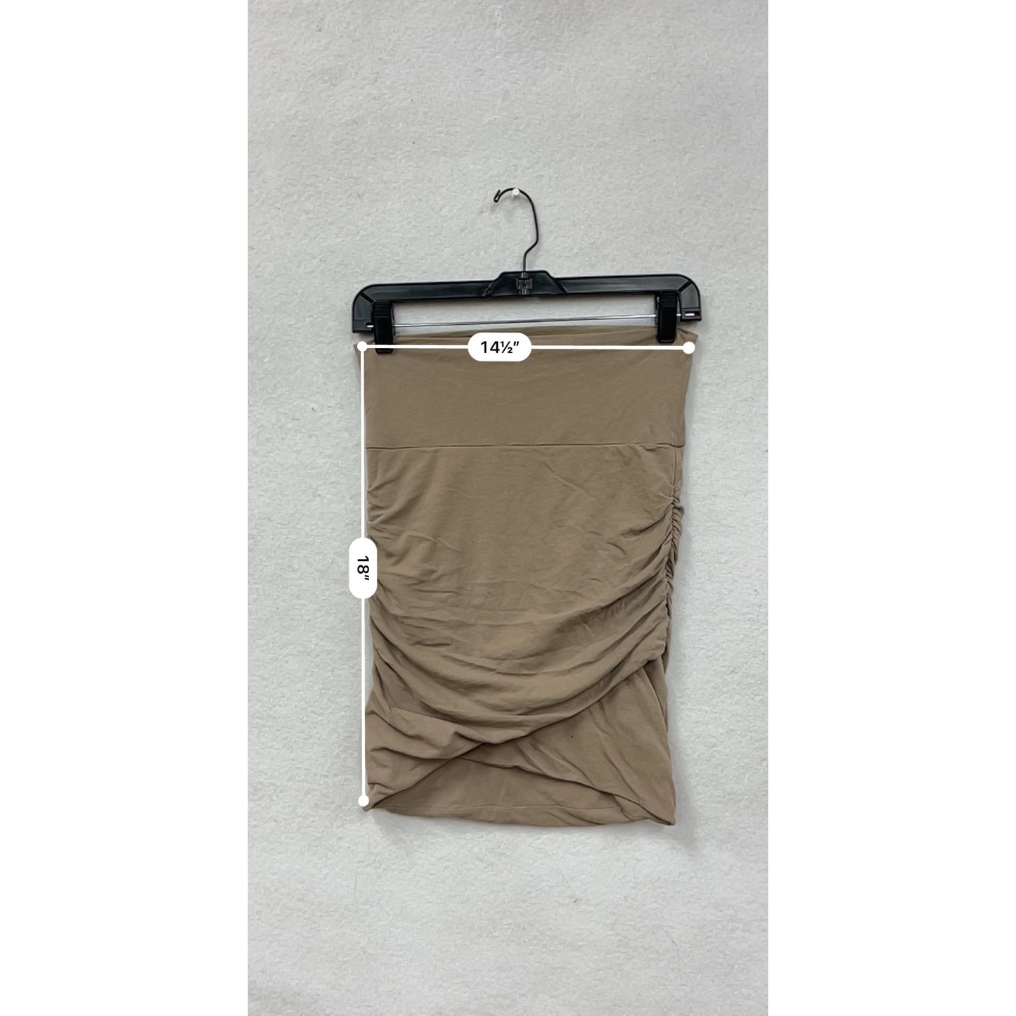 James Perse Womens Ruched Stretch Skirt Size 2 Cotton & Lycra #6825