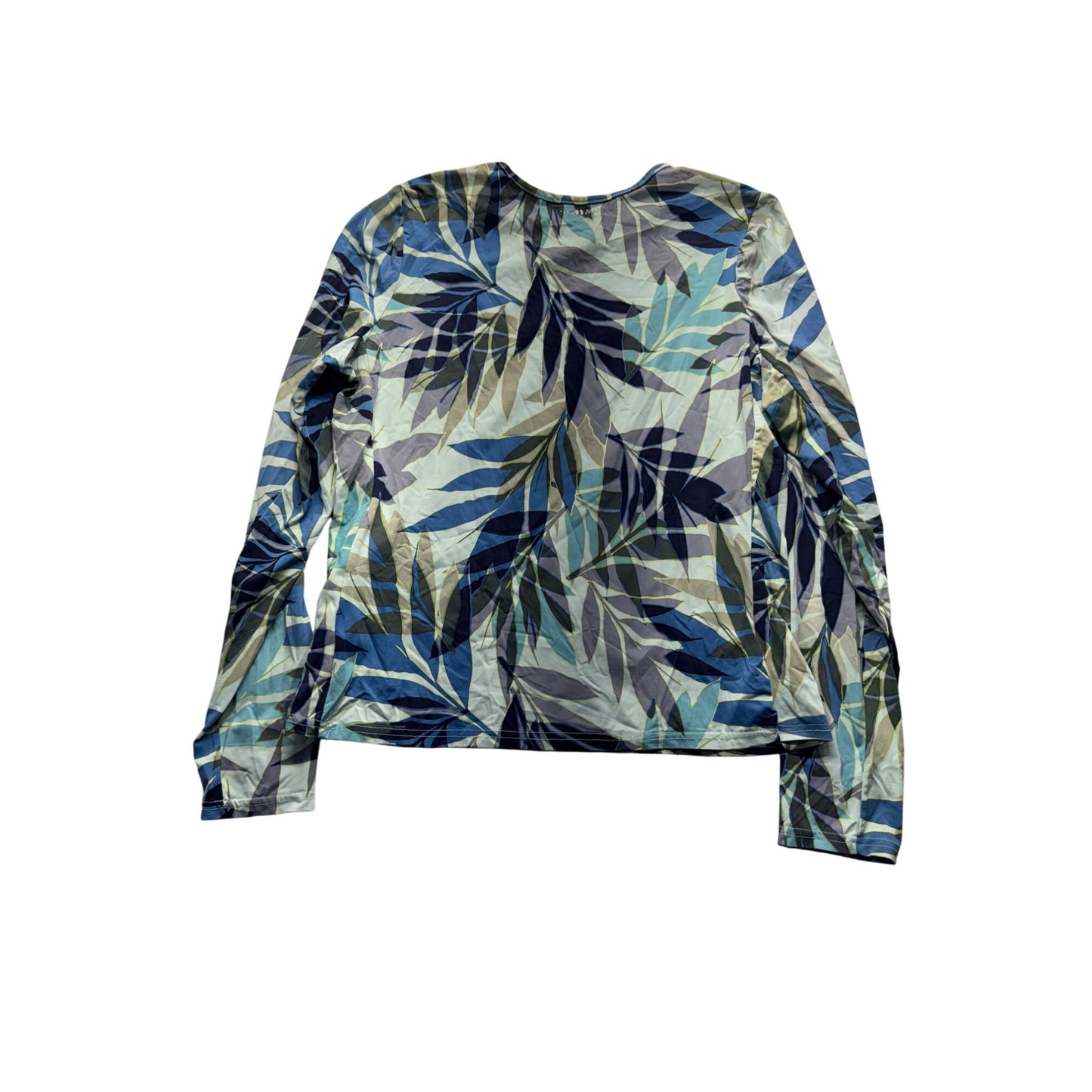 Womens Long-Sleeve Leaf Print top #7467