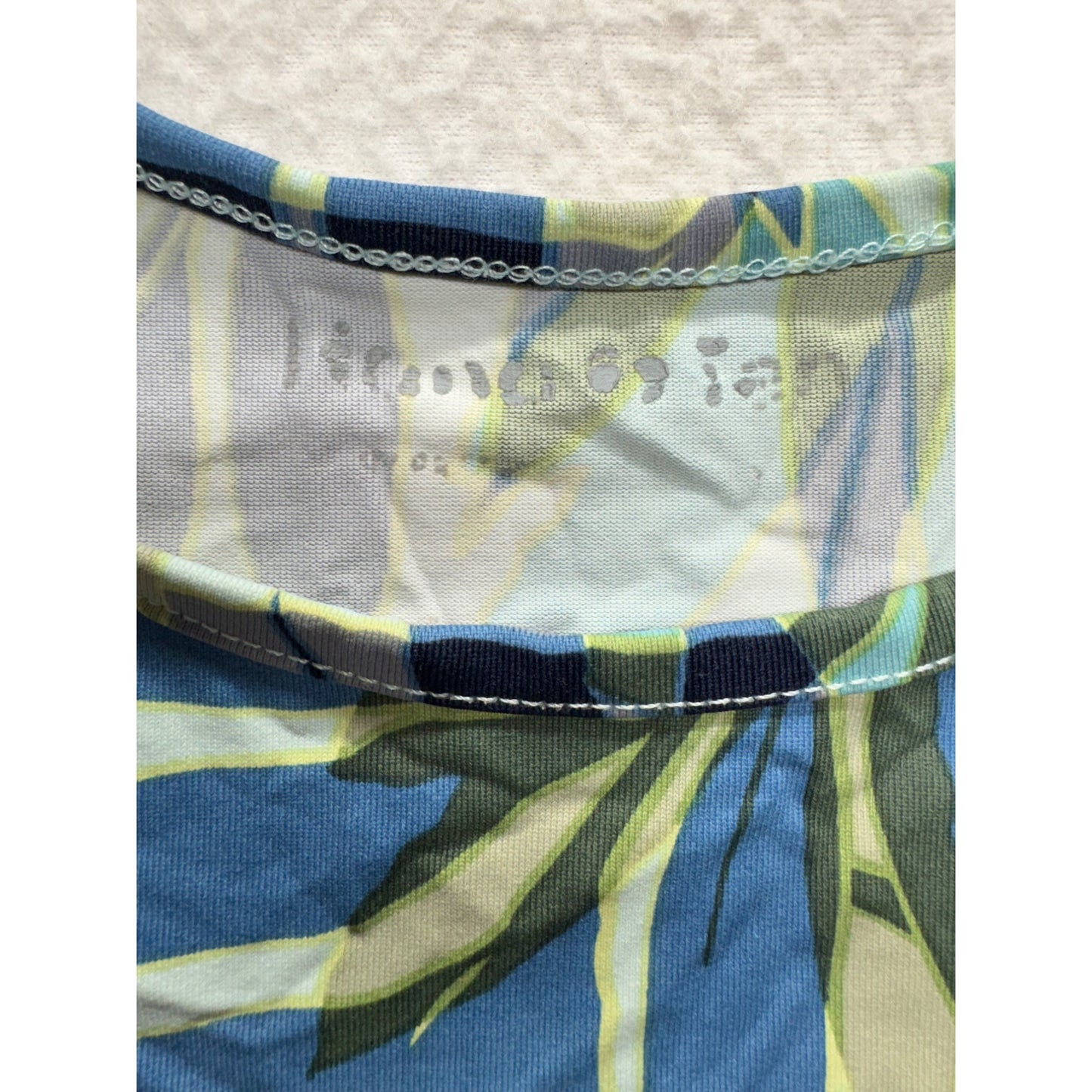 Womens Long-Sleeve Leaf Print top #7467