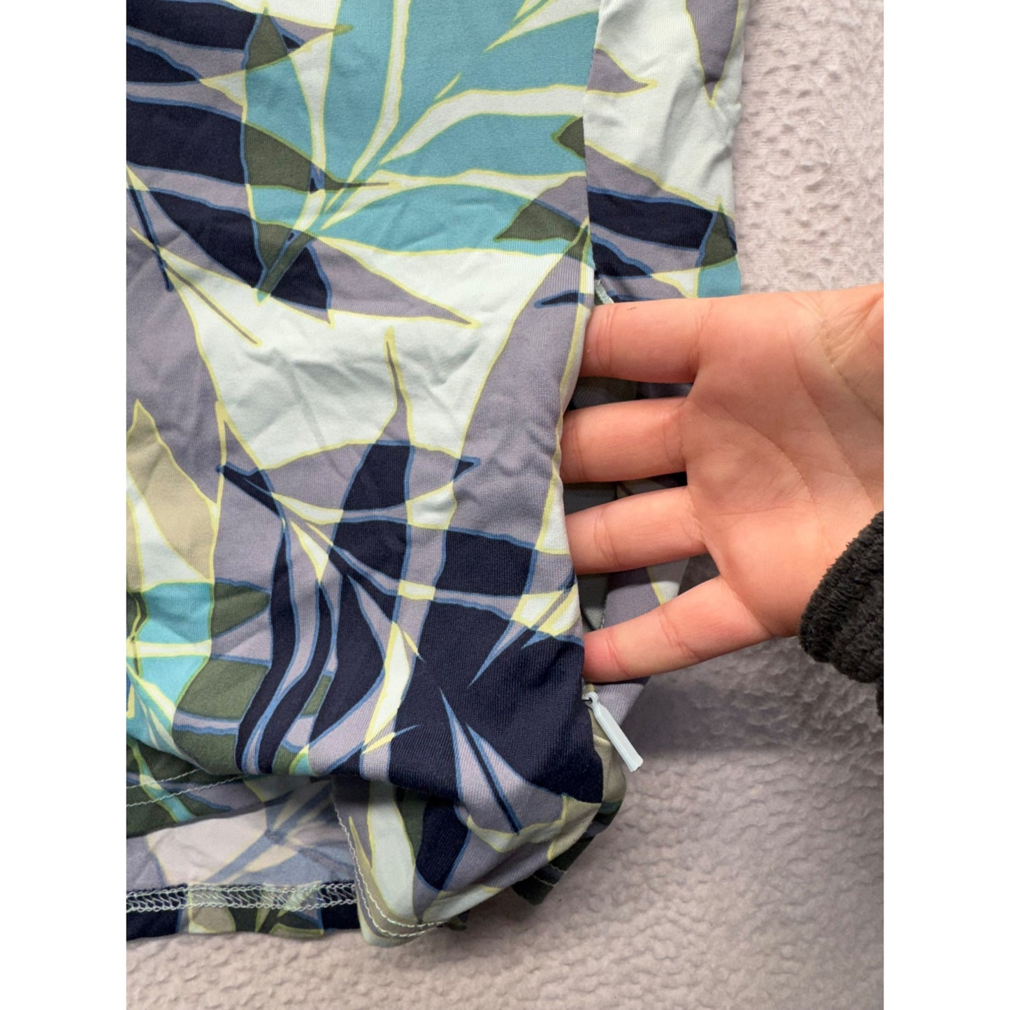 Womens Long-Sleeve Leaf Print top #7467