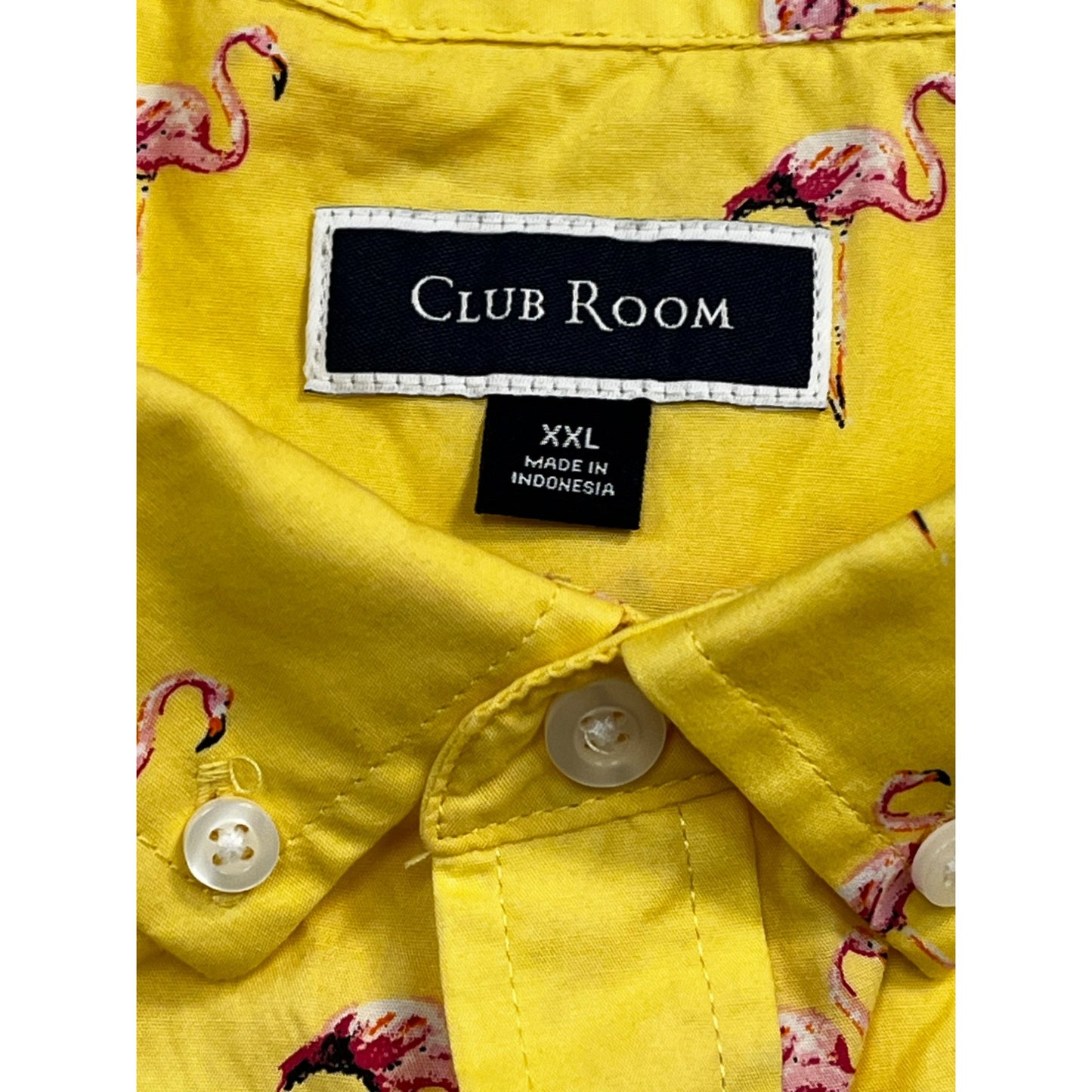 Men's Flamingo Rain Regular-Fit Printed Button-Down #2681