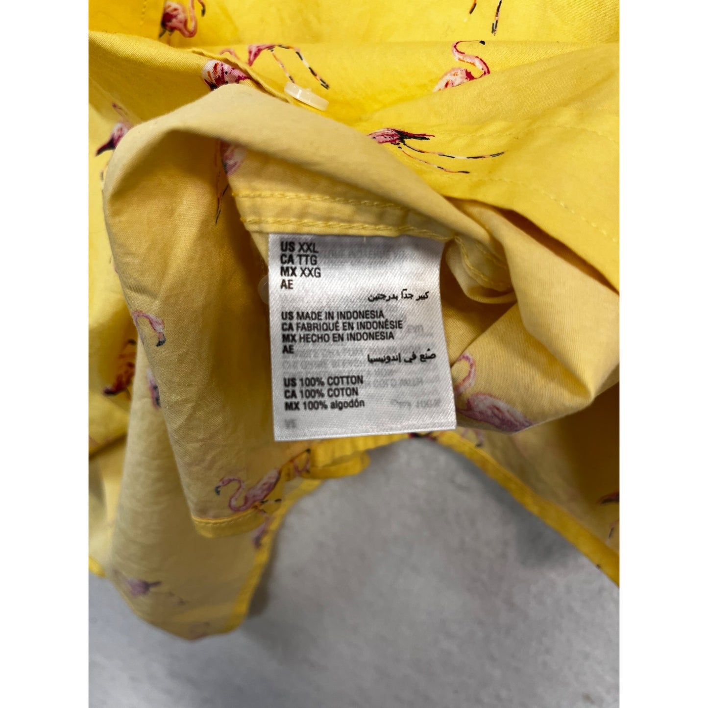 Men's Flamingo Rain Regular-Fit Printed Button-Down #2681