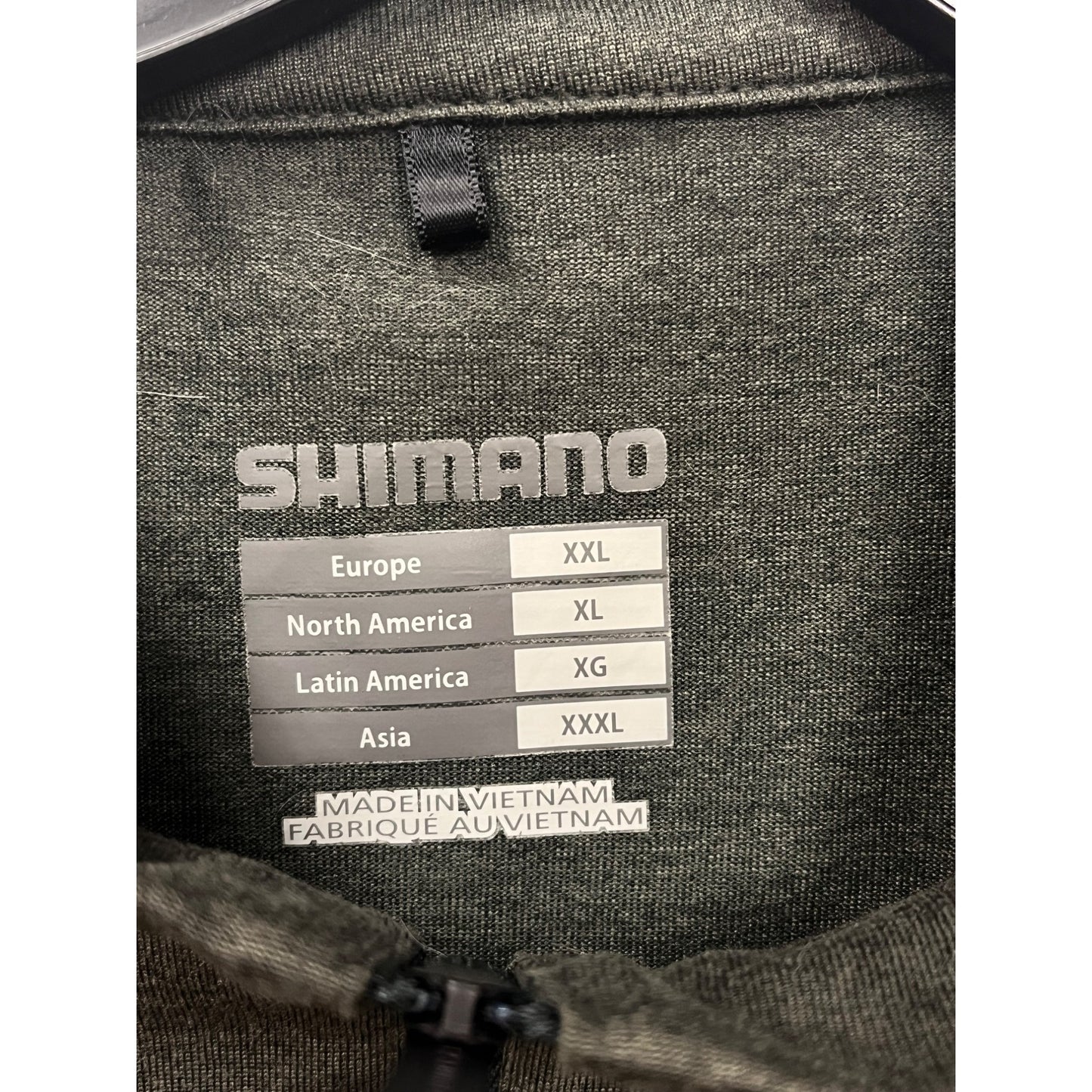 Shimano Mens XL Green Cycling Shirt With Half-Zip & Reflective Strip #6522