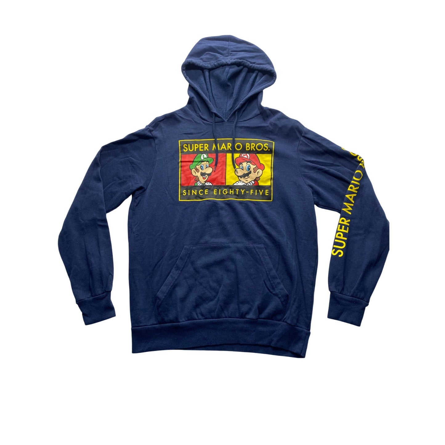Men’s Super Mario Bros. Blue Hoodie #5643