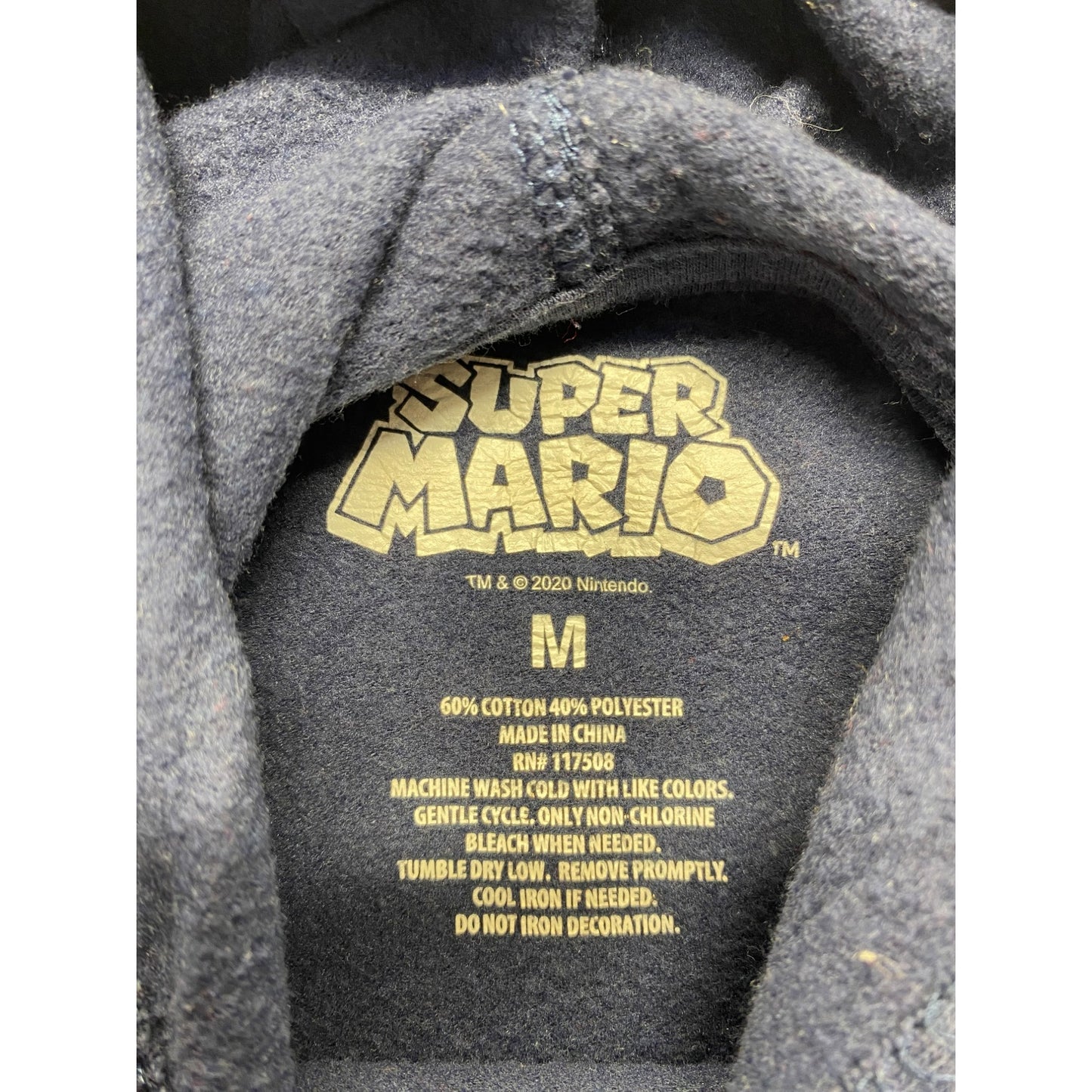 Men’s Super Mario Bros. Blue Hoodie #5643