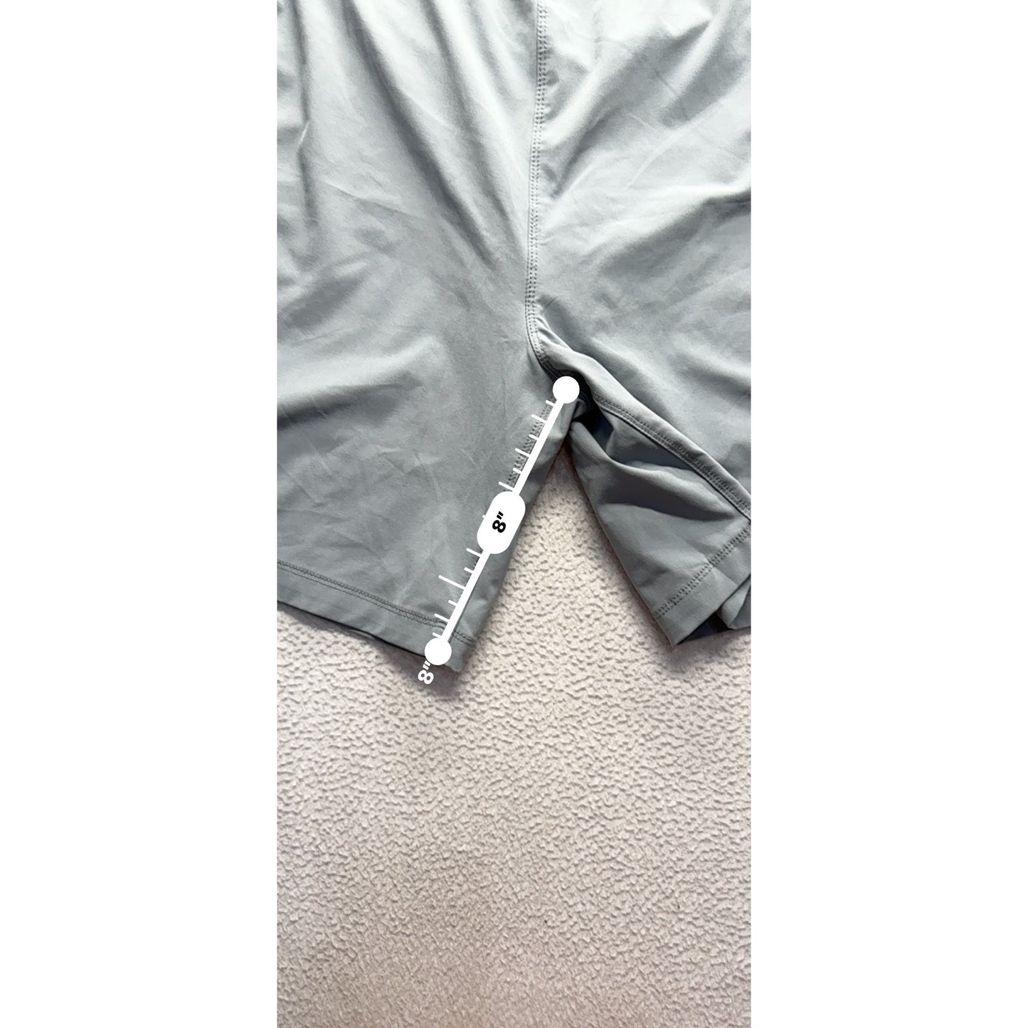 Speedo Mens Gray Swim Shorts With Elastic Waist & Back Pocket XXLT #9575